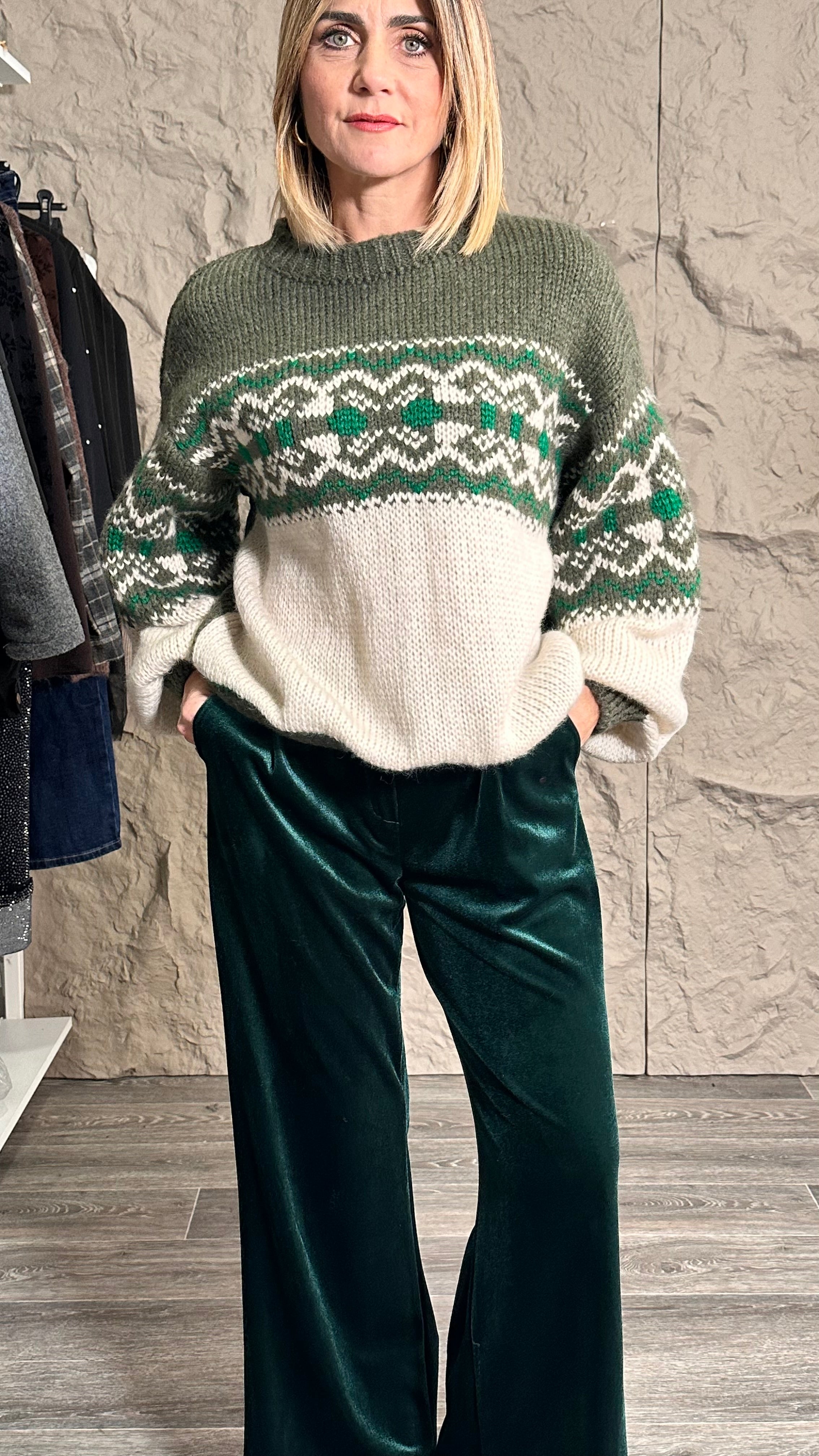 Maglione Artic Verde Militare