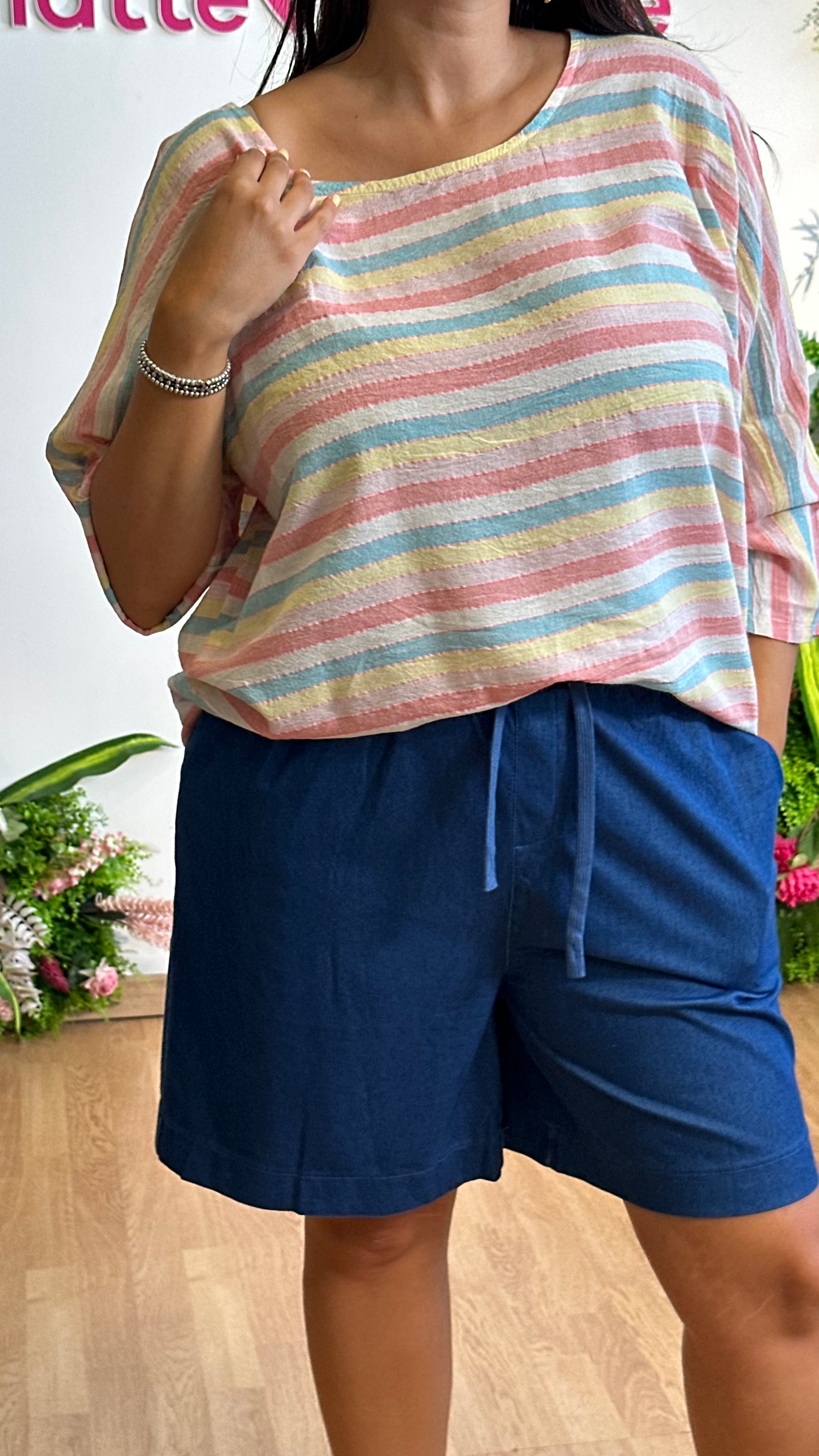 Blusa multicolor rosa