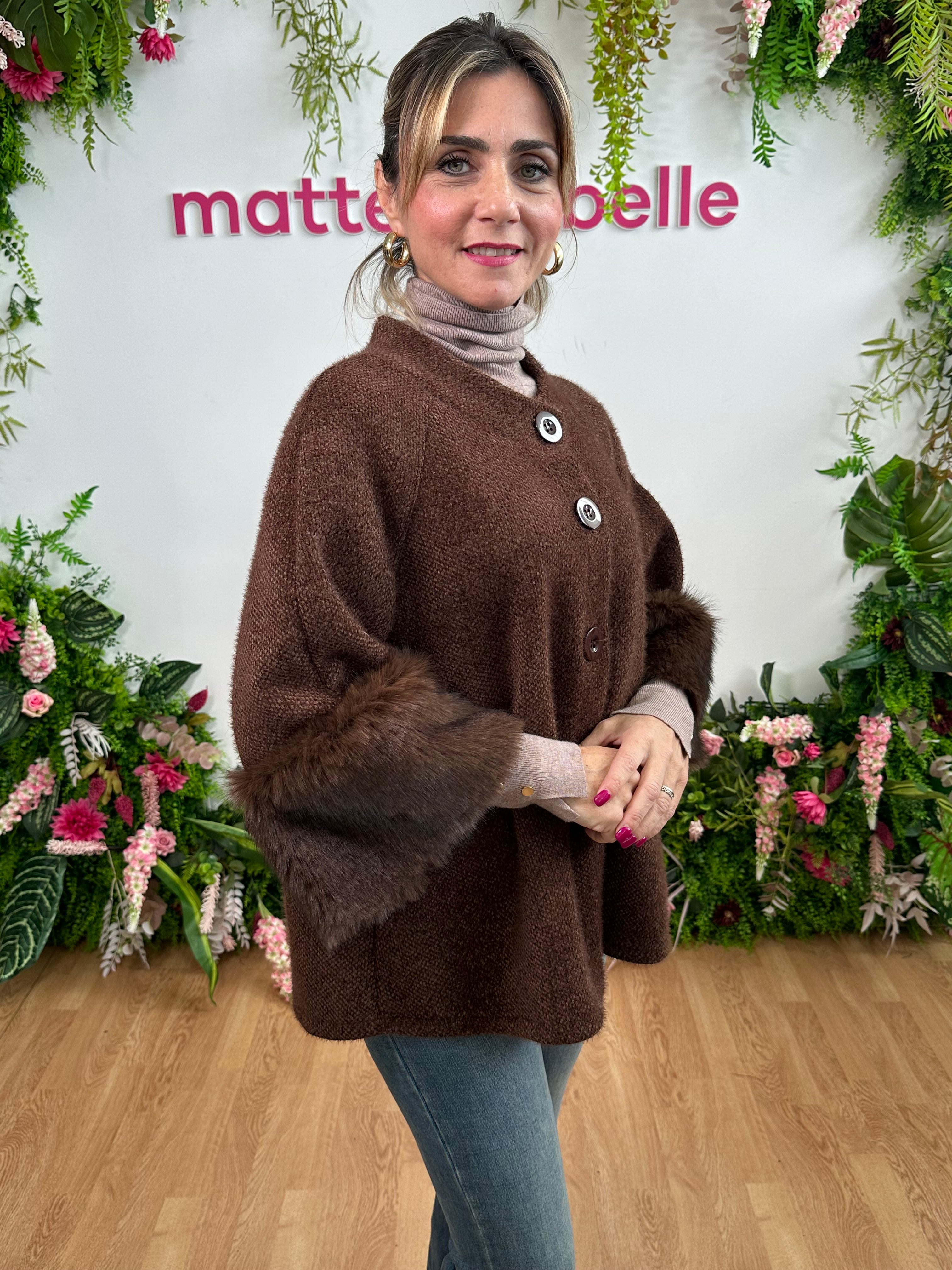 Cappottino  cinigliato marrone