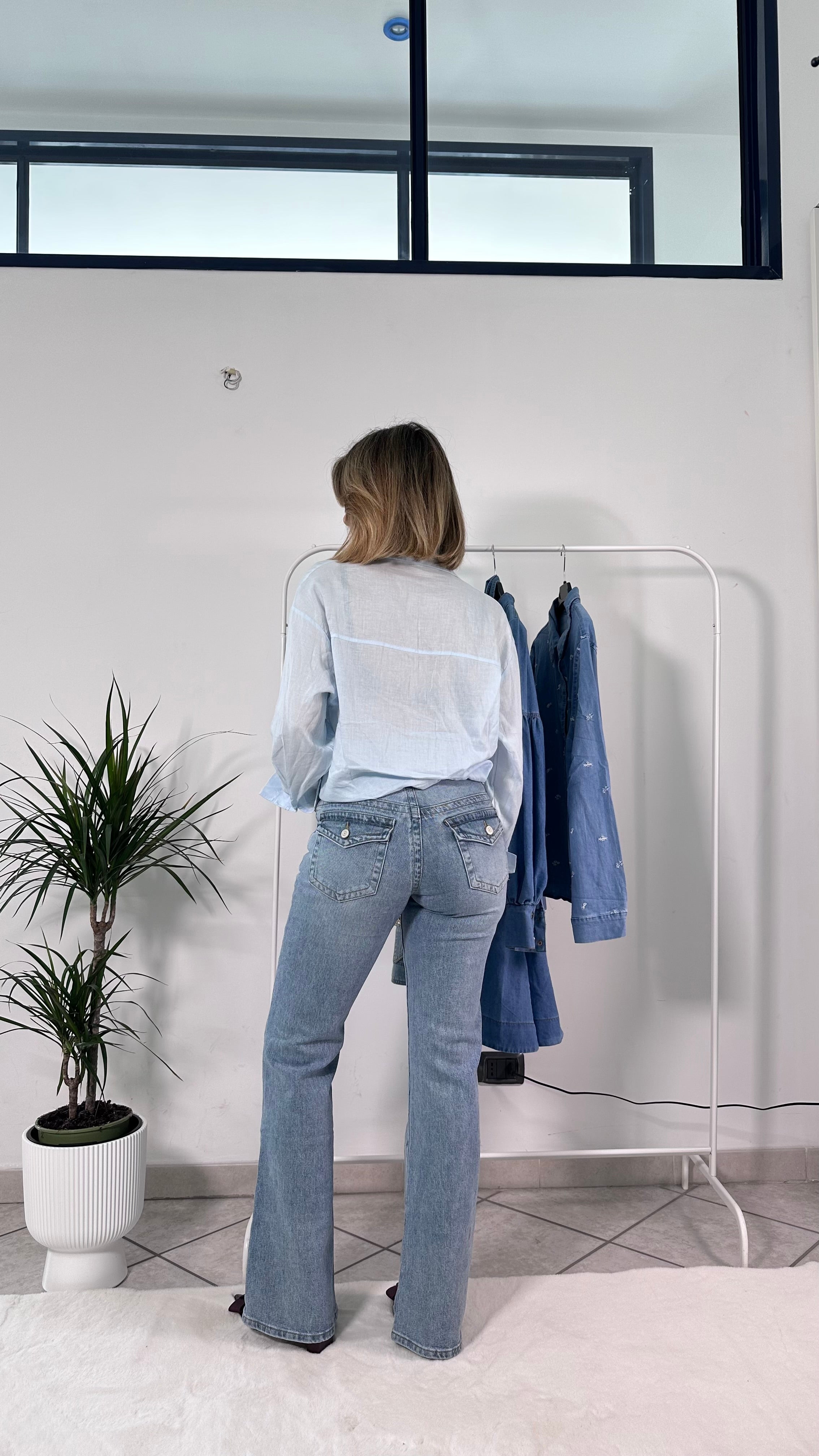 Jeans Flare strutturato