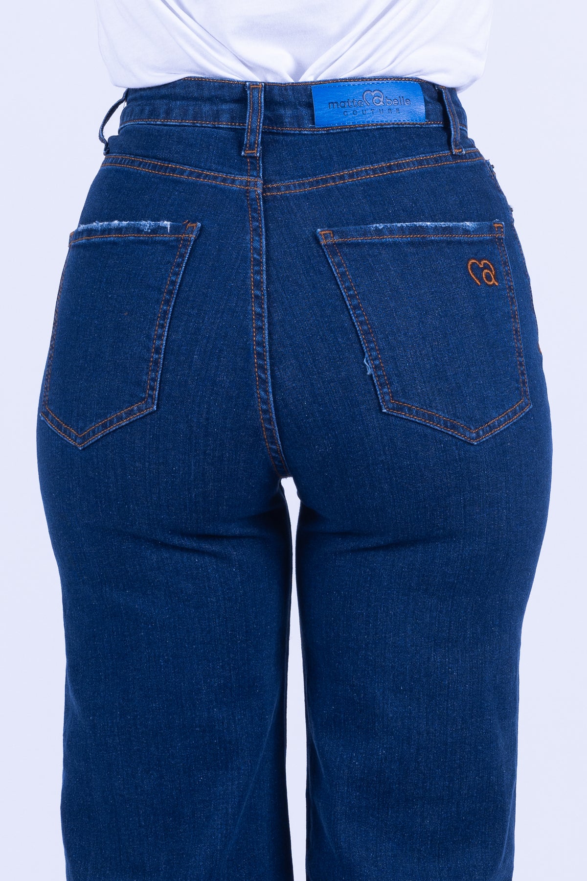 JEANS PALAZZO VITA ALTA STRETCH PUSH UP COUTURE
