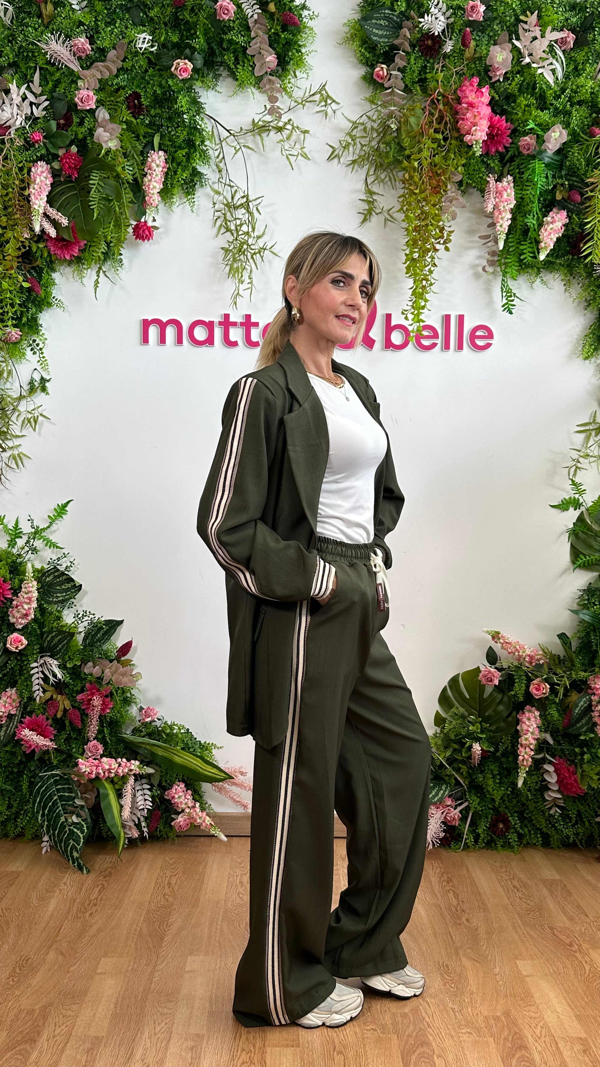 Coordinato Comfy Chic verde militare