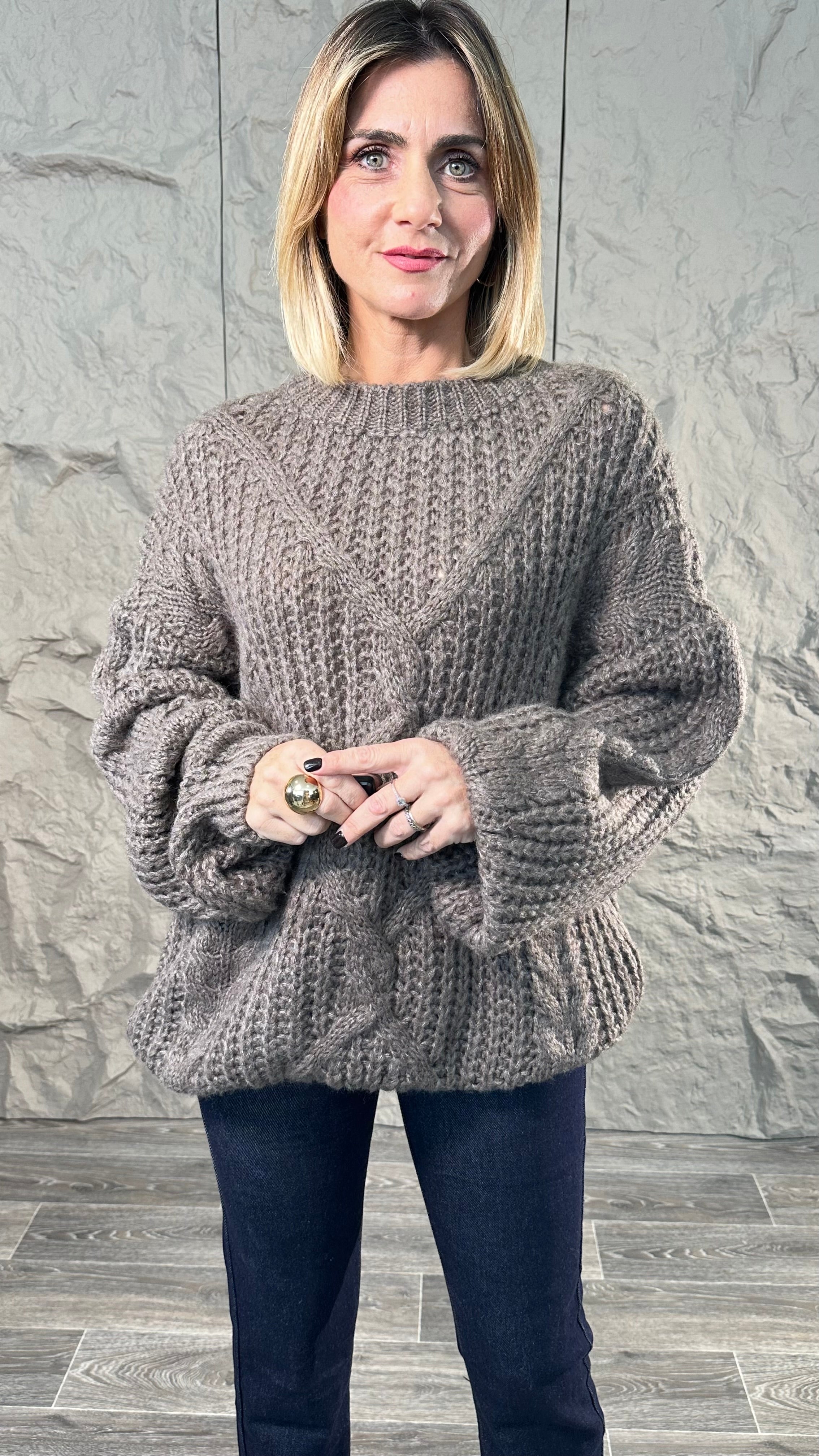 Pull Treccia Tortora