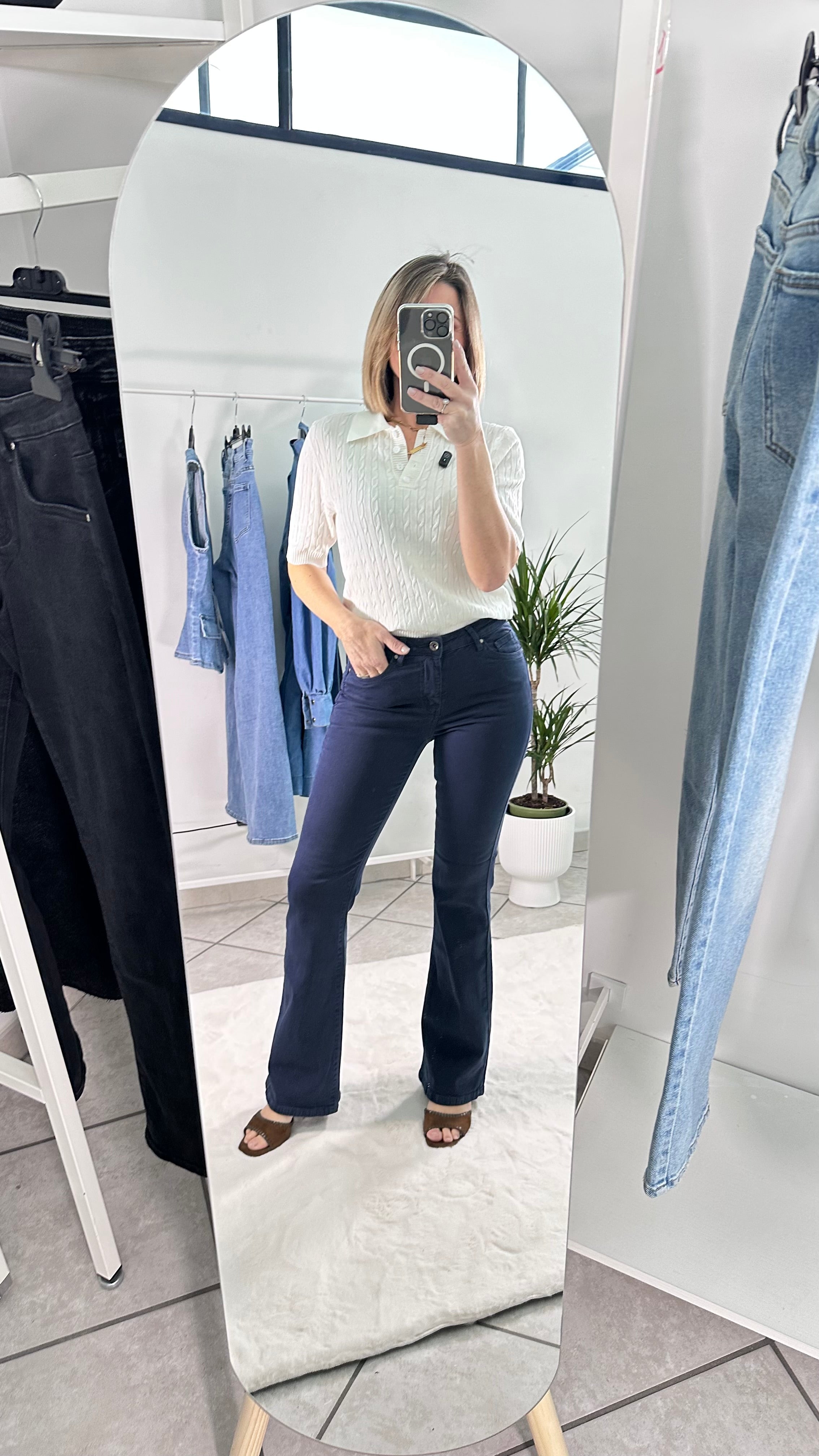 Jeans Zampa Push Up blu