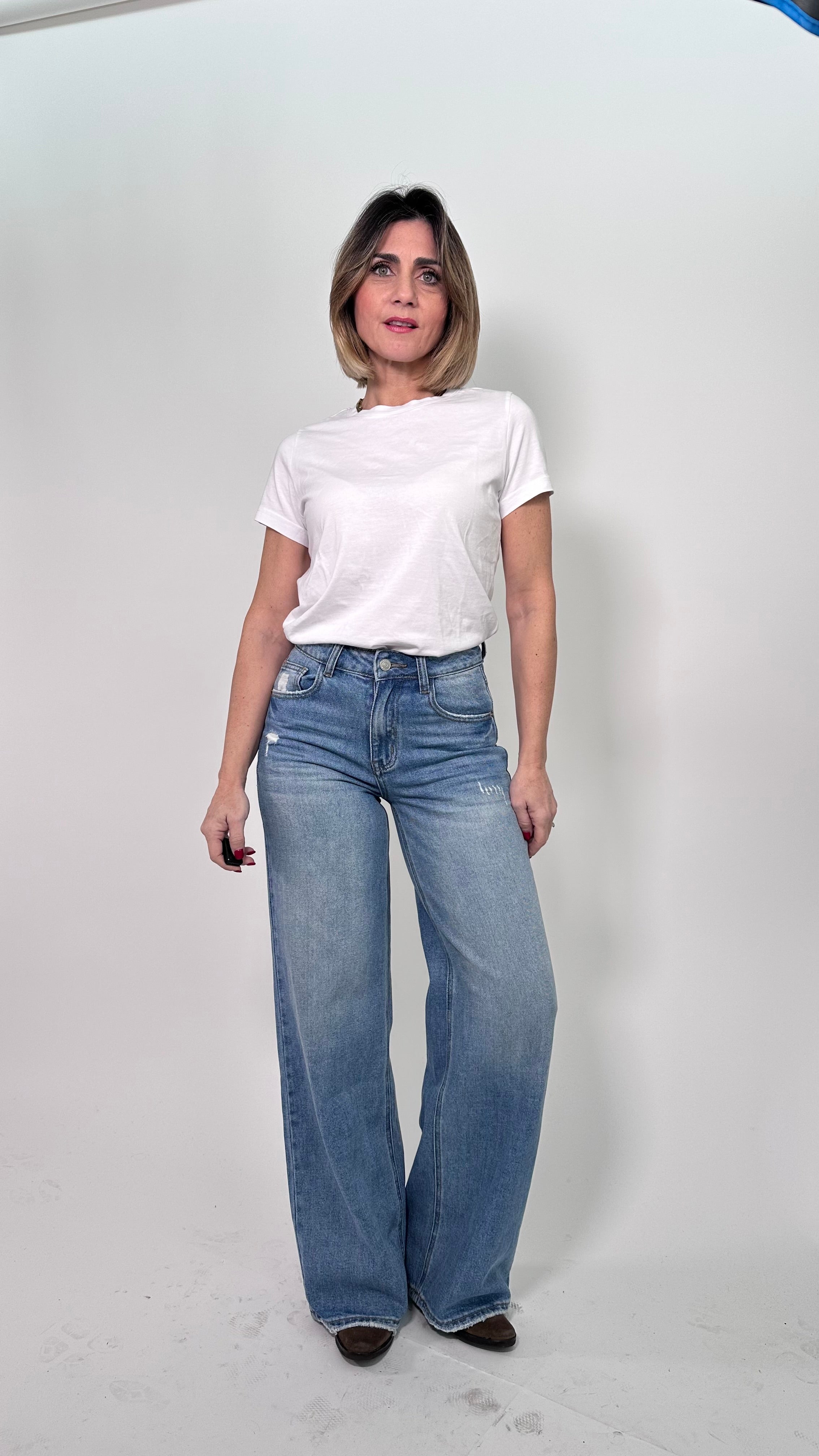 Jeans Palazzo Effetto Lift