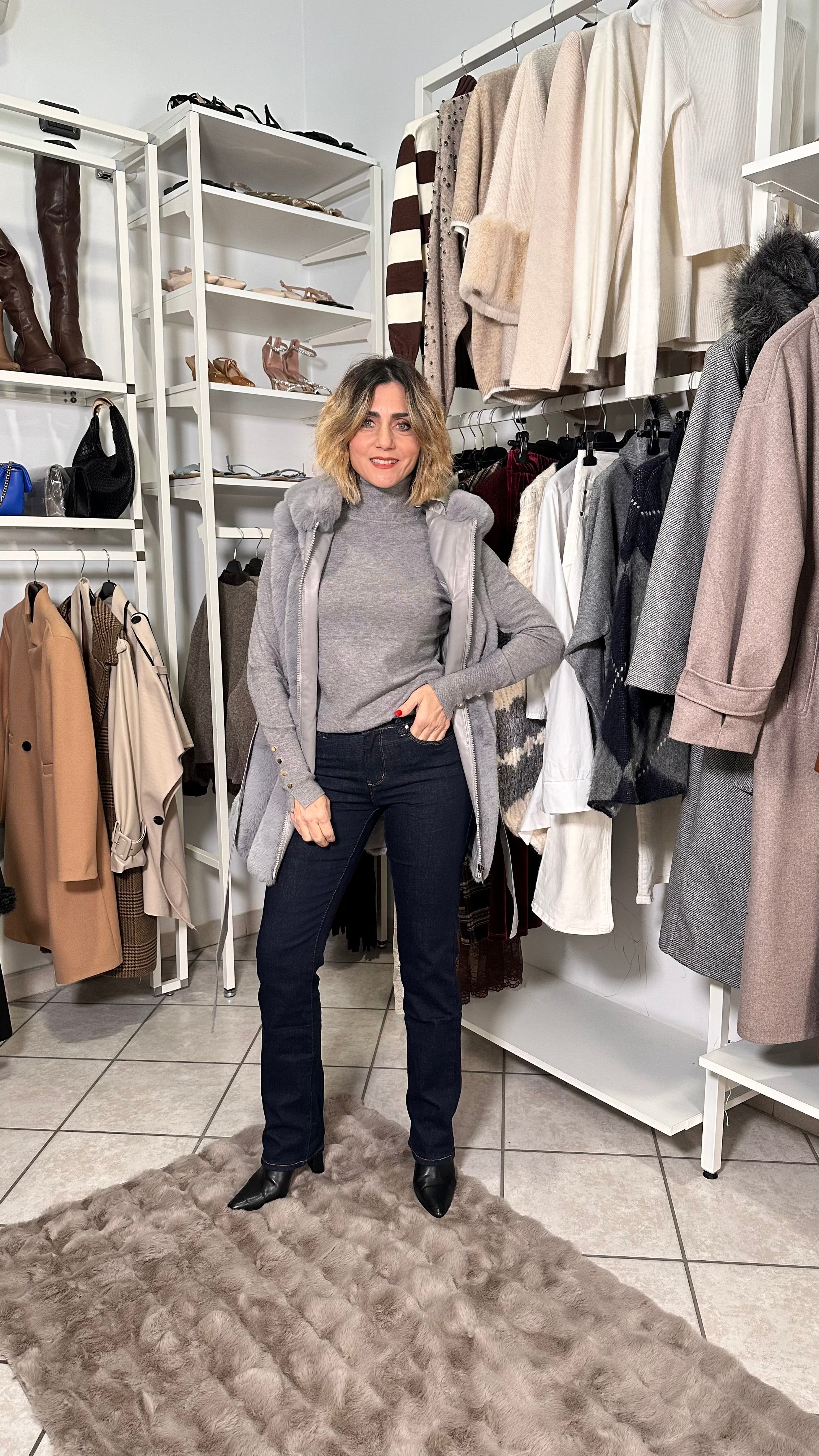 Jeans Straight Push Up – Effetto –5 kg