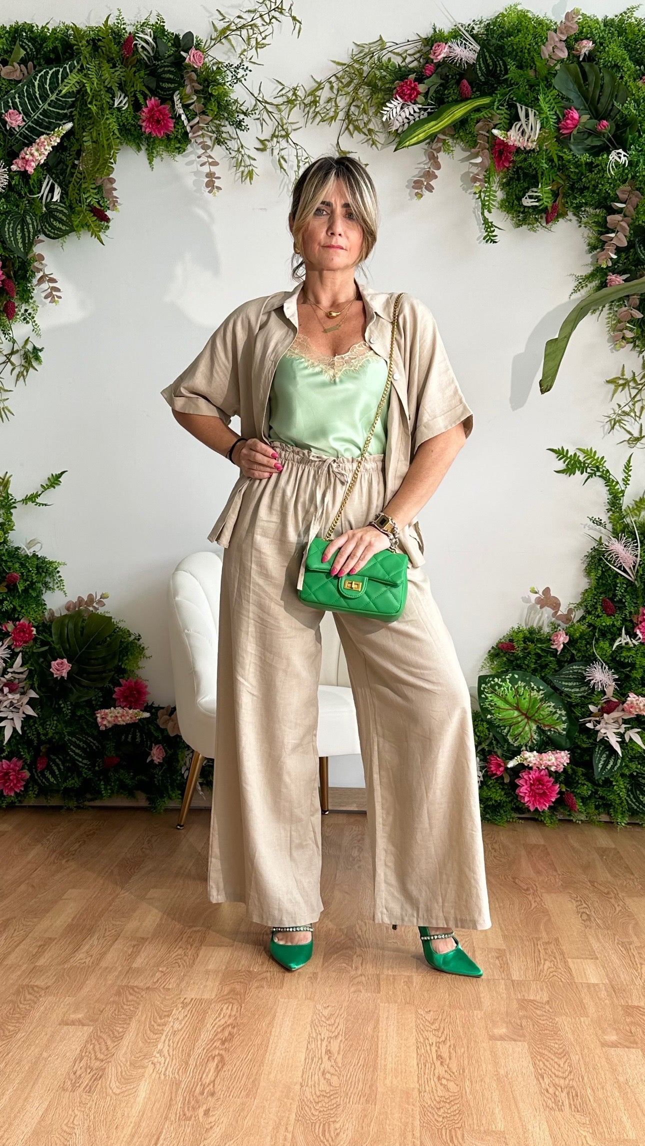 Coord Set Victoria misto Lino