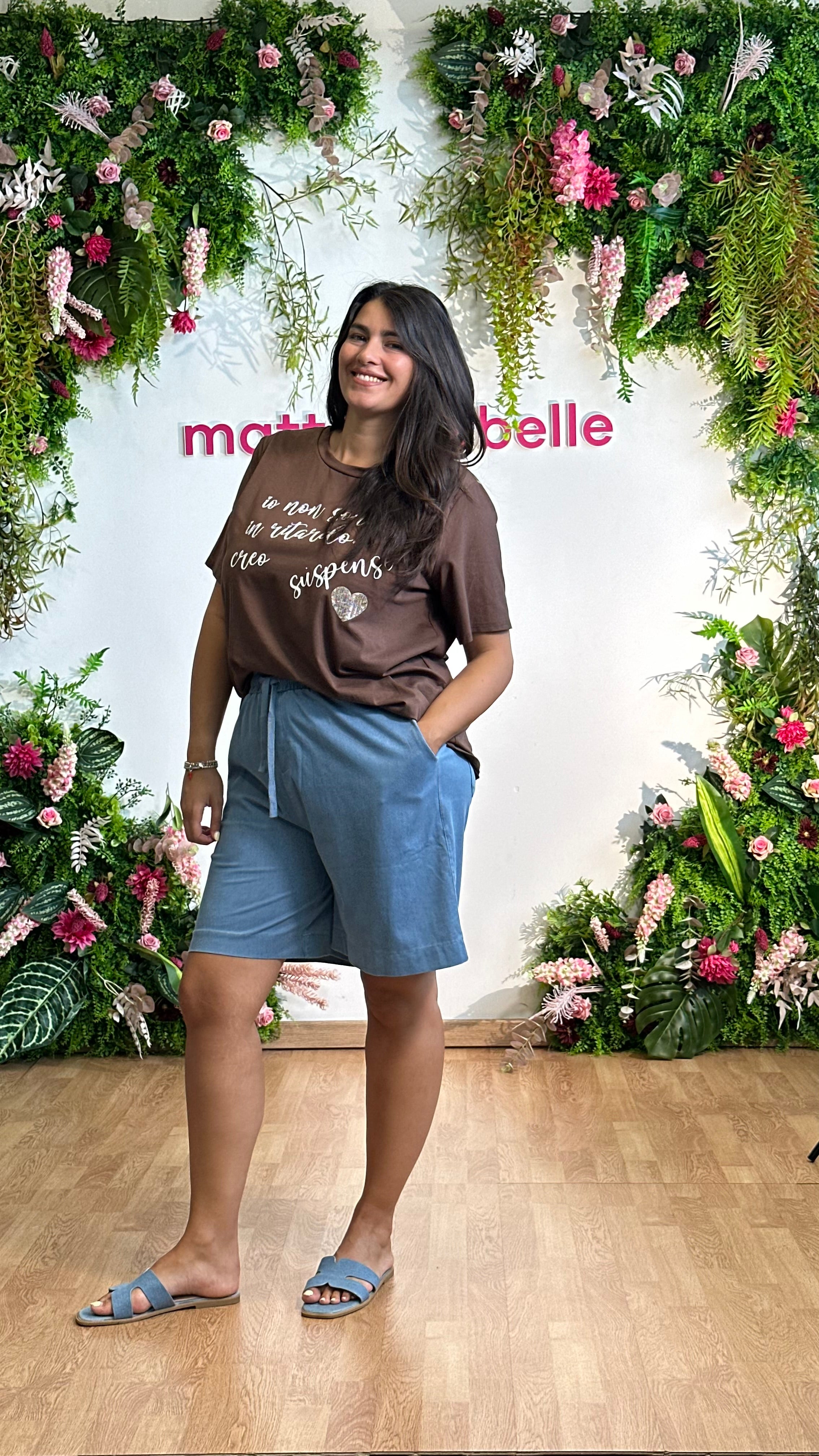 Bermuda Elisa denim chiaro