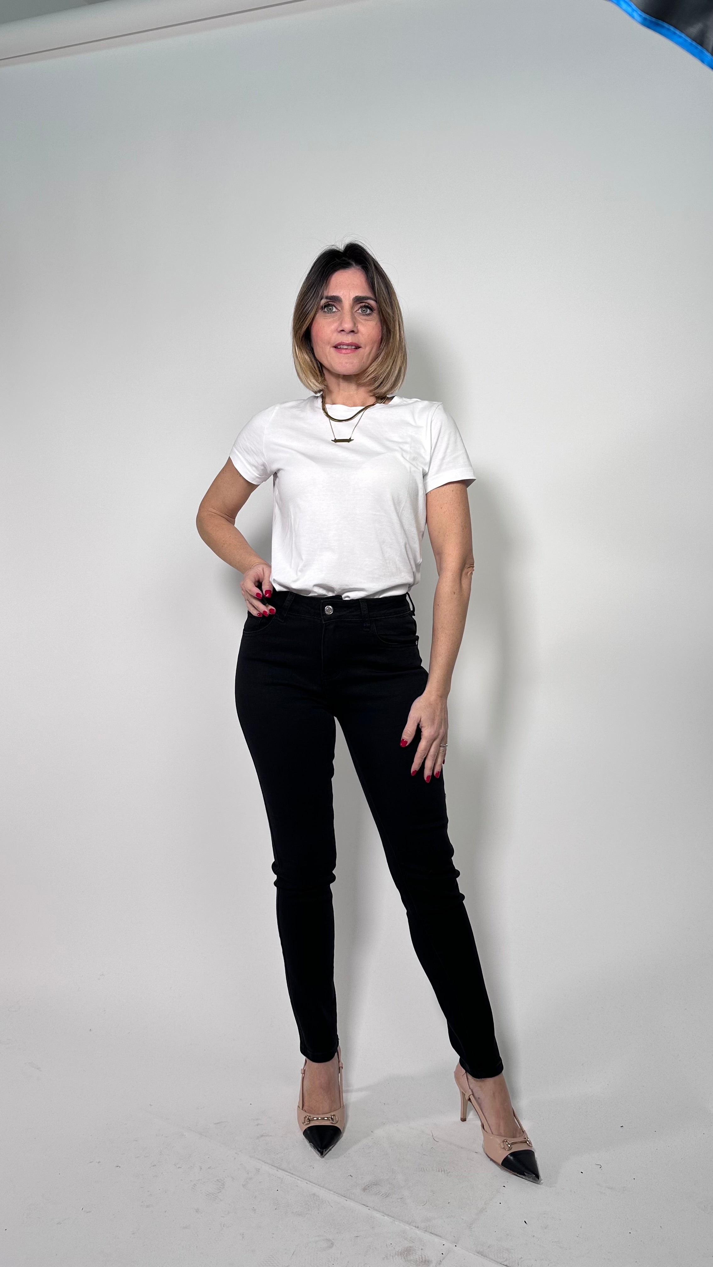 Jeans Skinny Sculpt -5Kg effetto pancia piatta nero