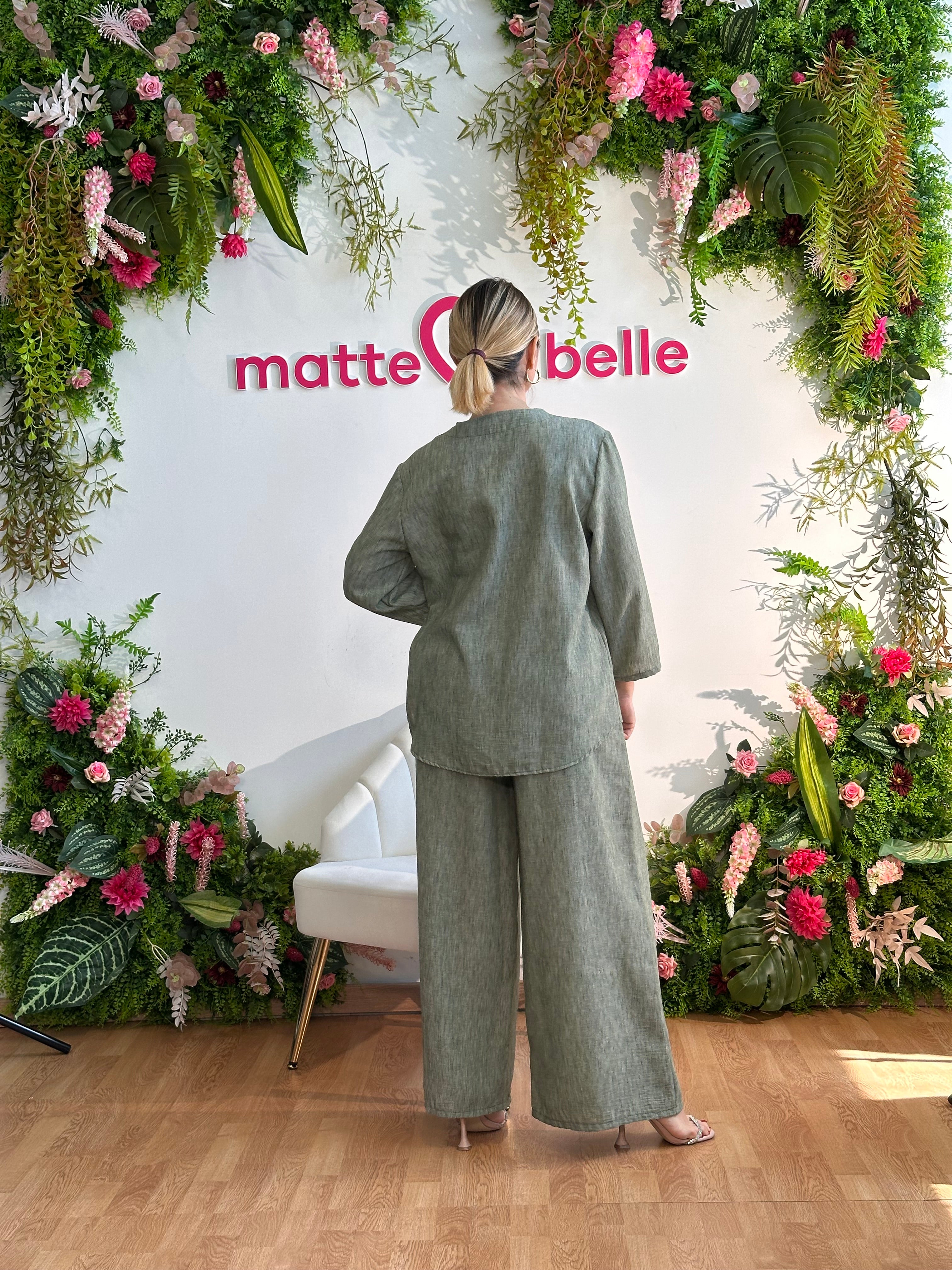 Coordinato Veronica verde militare