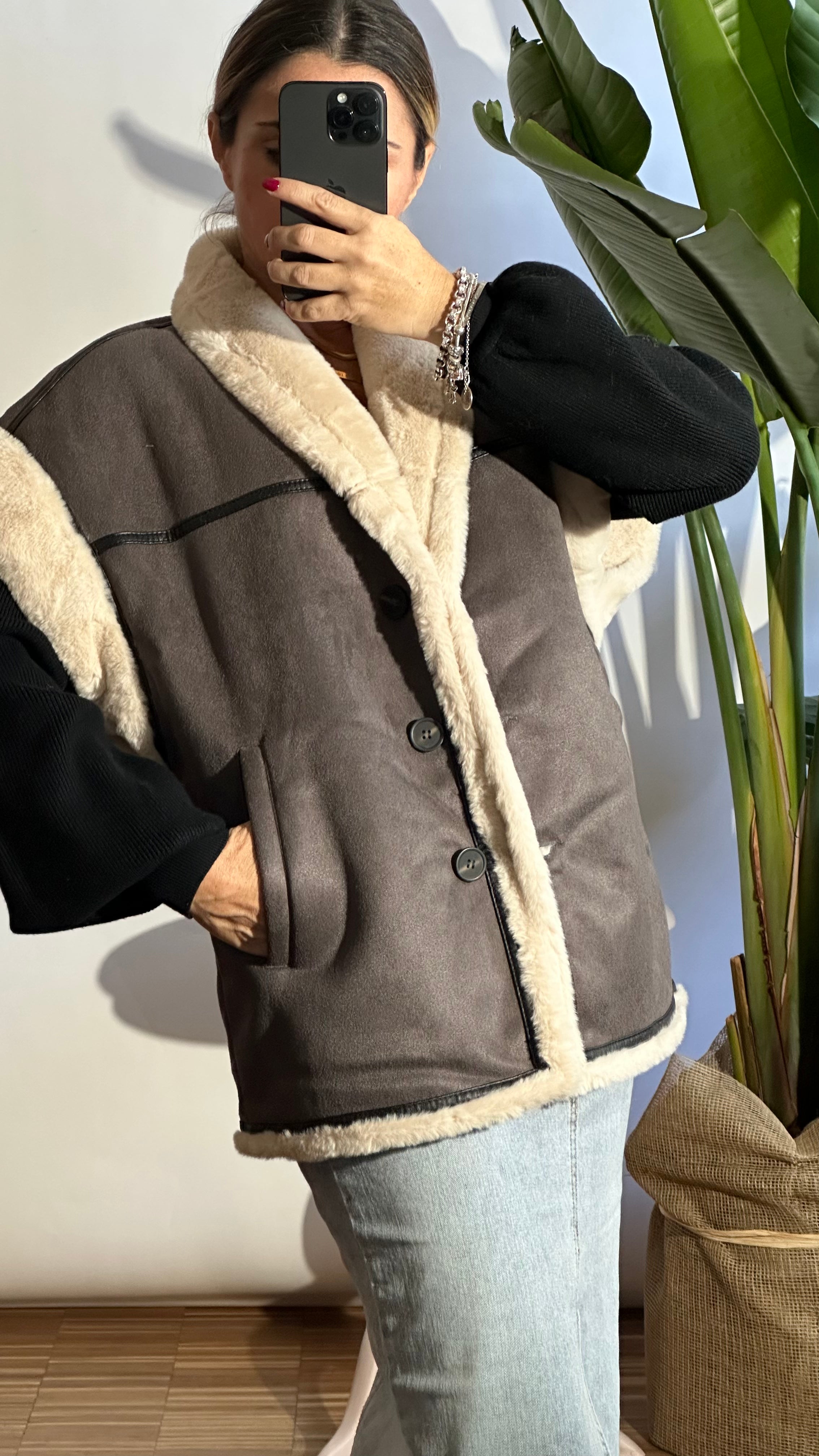 gilet eco montone