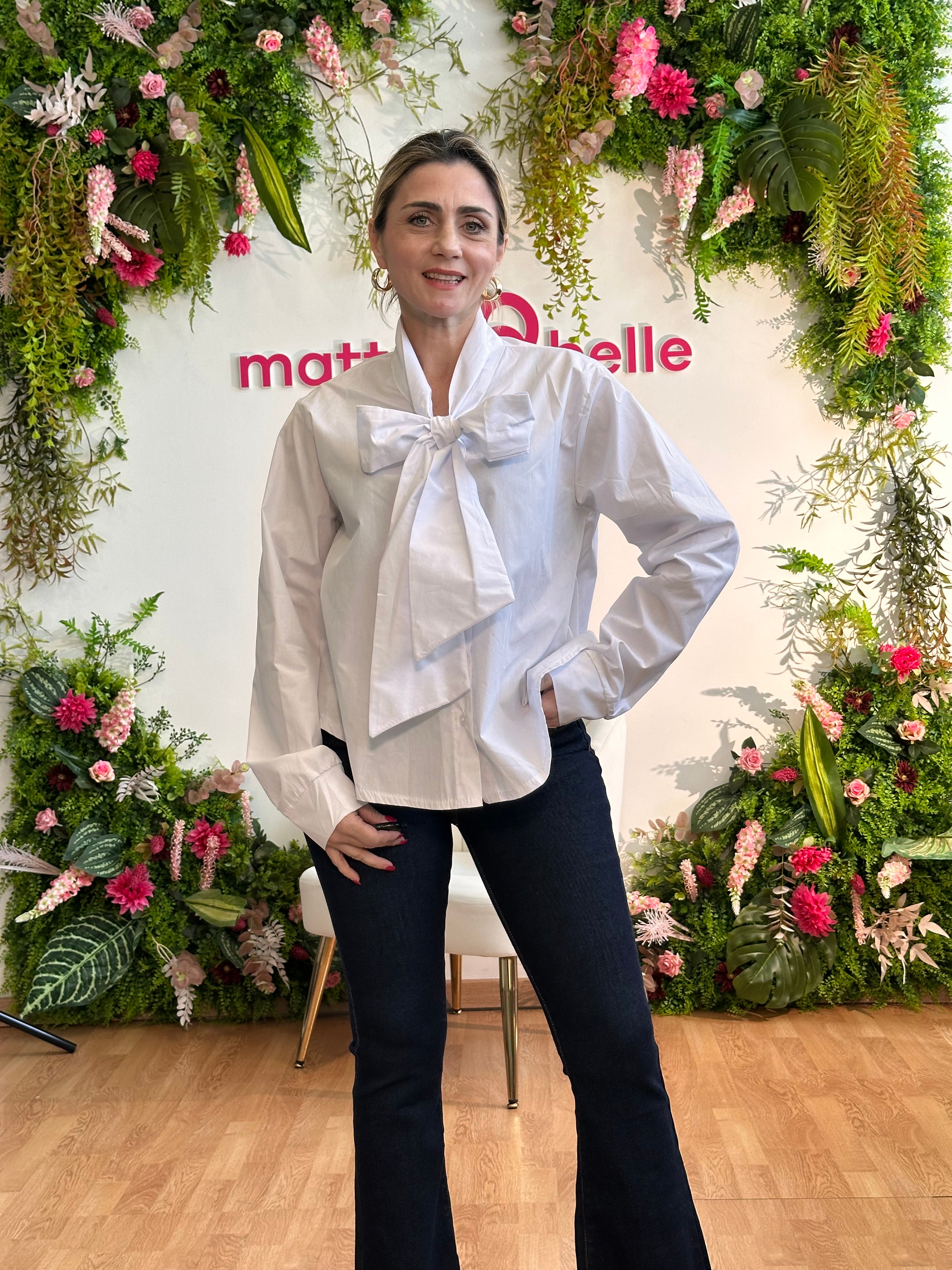 Camicia Fiocco bianca