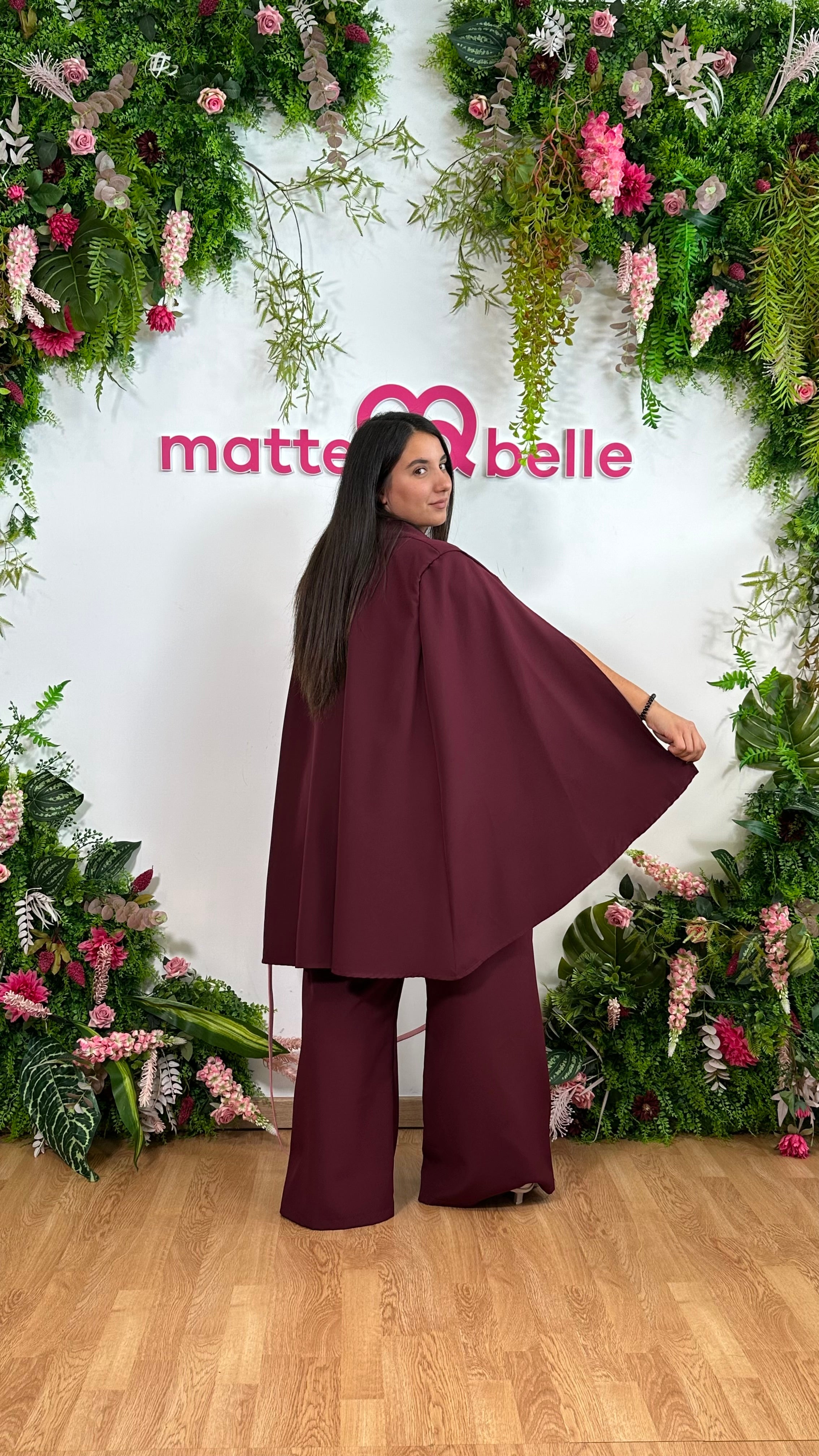 Tailleur Divina bordeaux