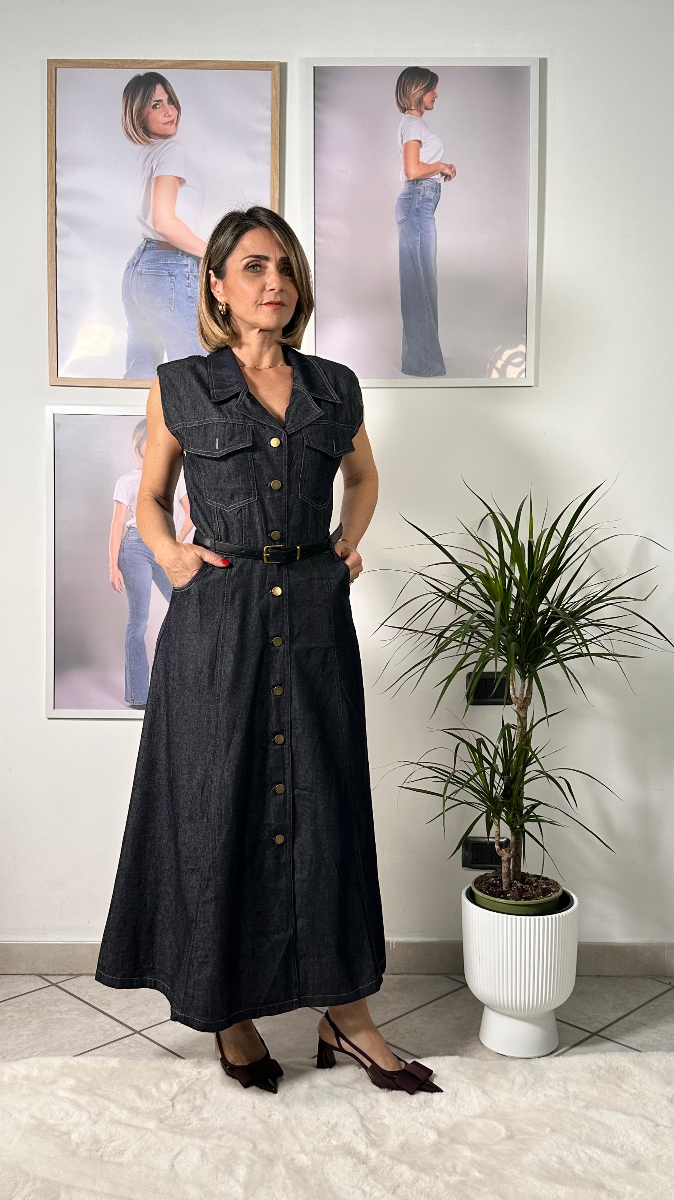 Abito Denim Paris Shape