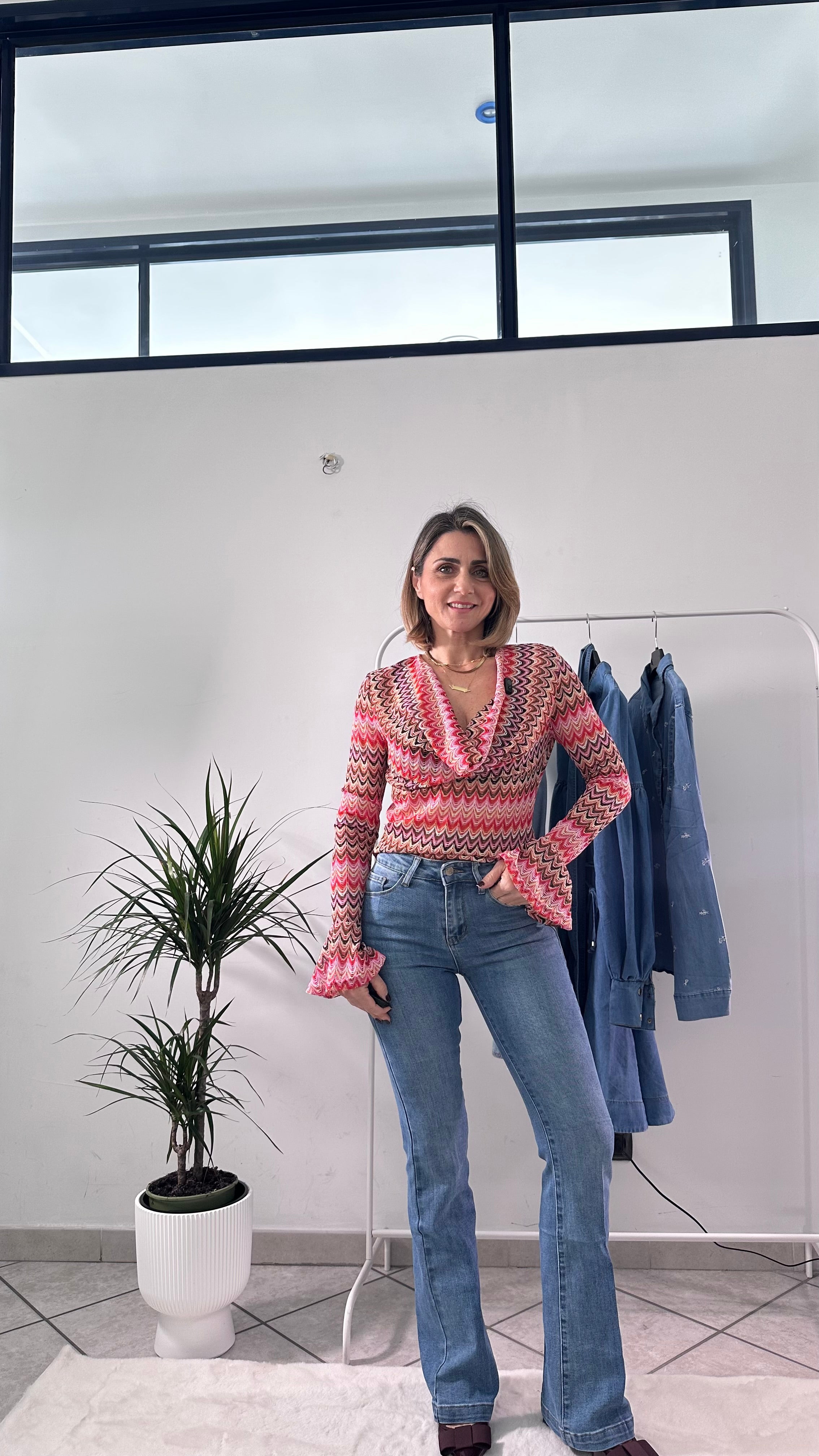 Jeans Flare Modellante Rosalia