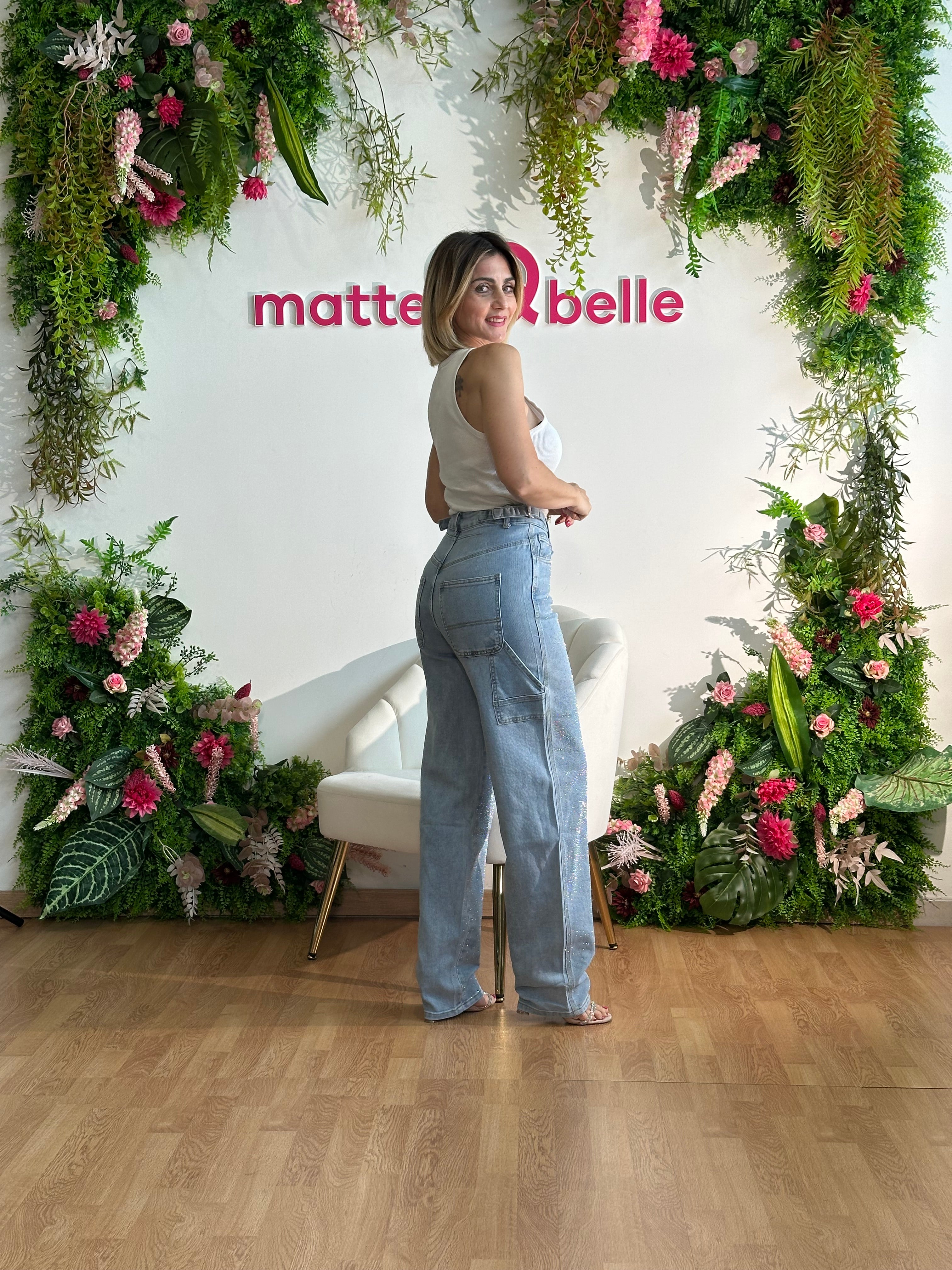 Jeans carpenter strass