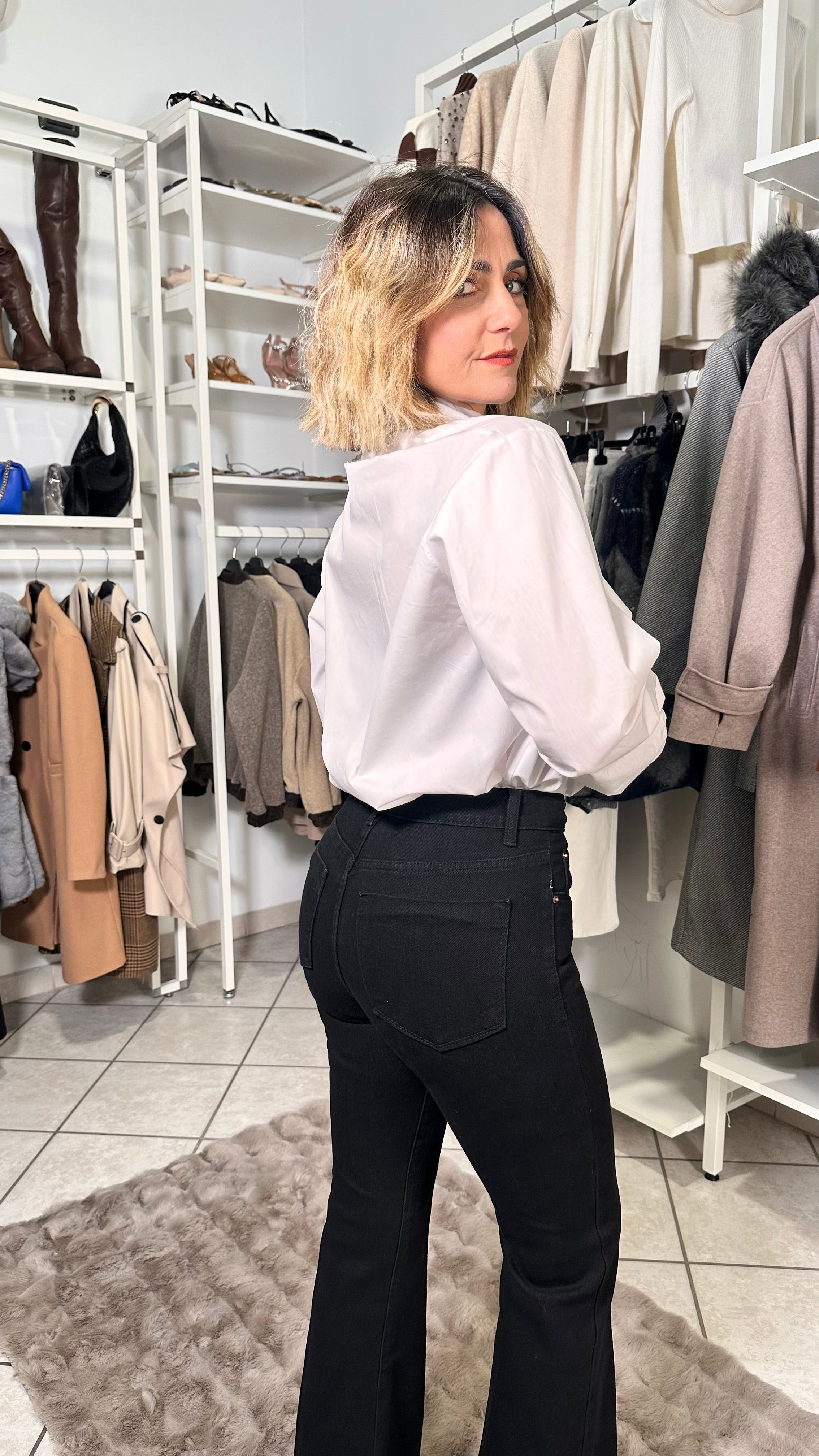 Jeans zampa -5kg Angel Nero