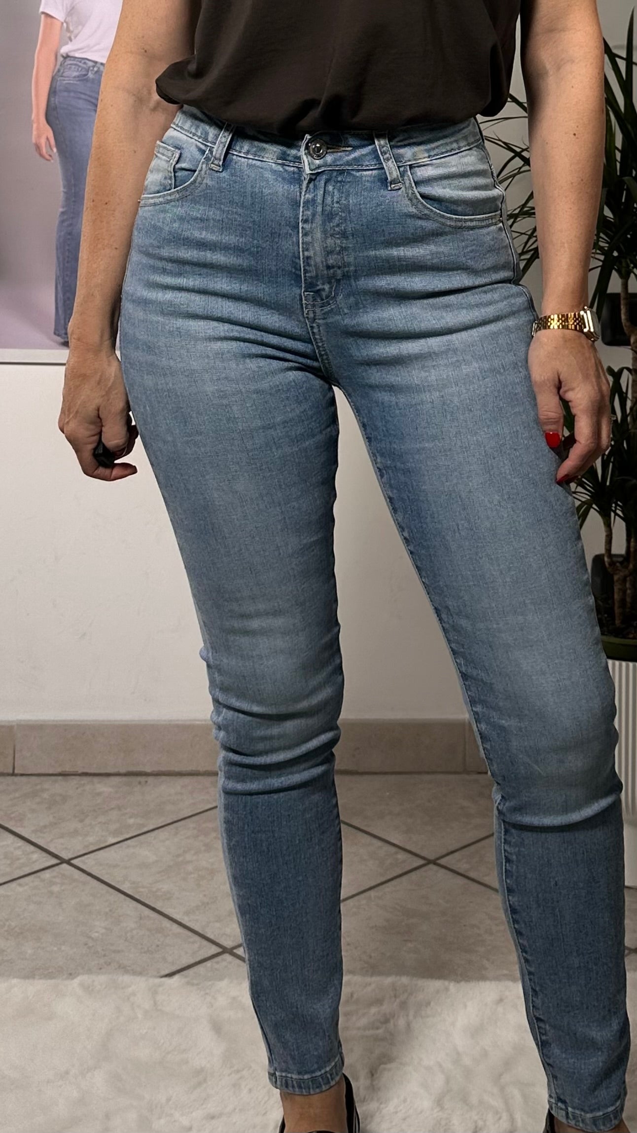 Jeans Skinny denim chiaro