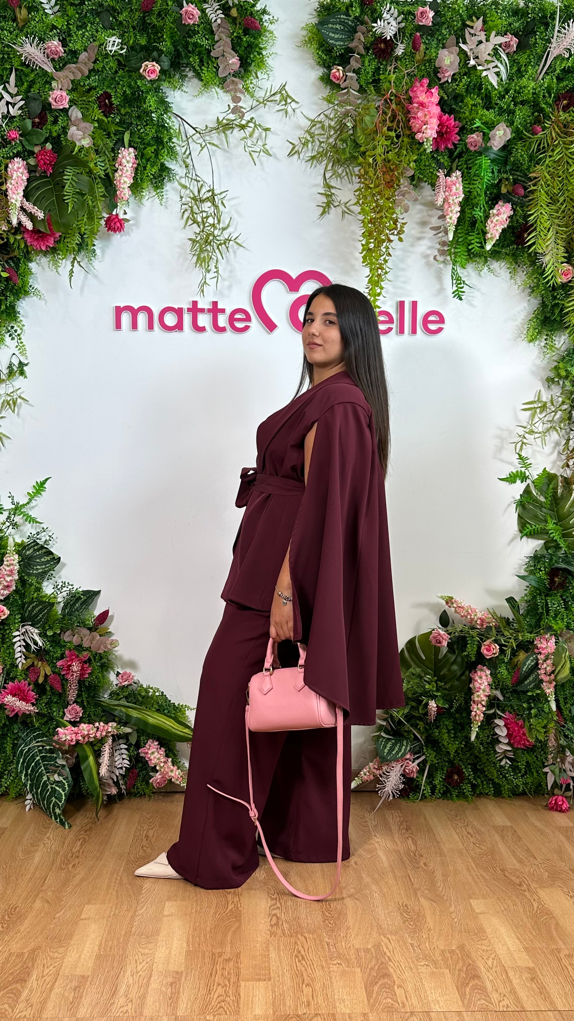 Tailleur Divina bordeaux