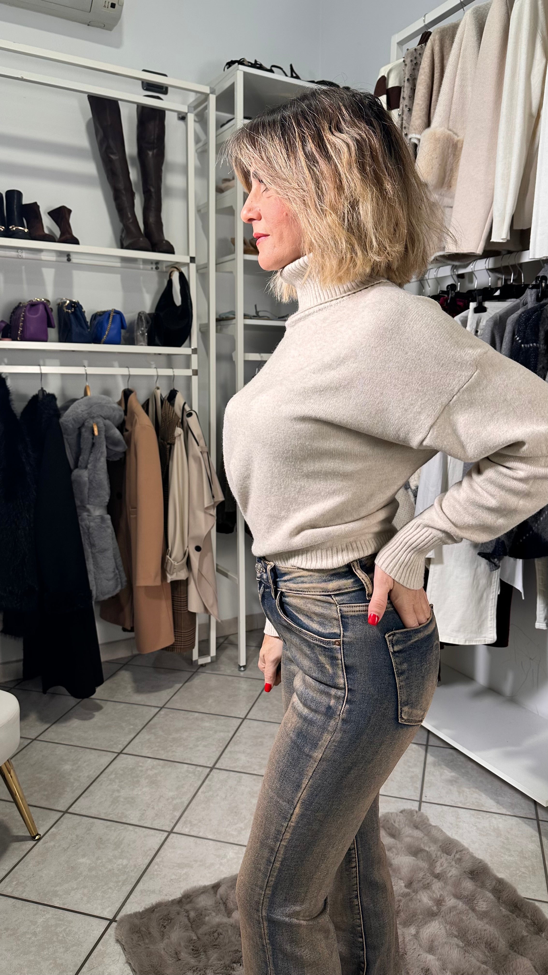 Jeans zampa-5kg Angel mattone Sabbiato