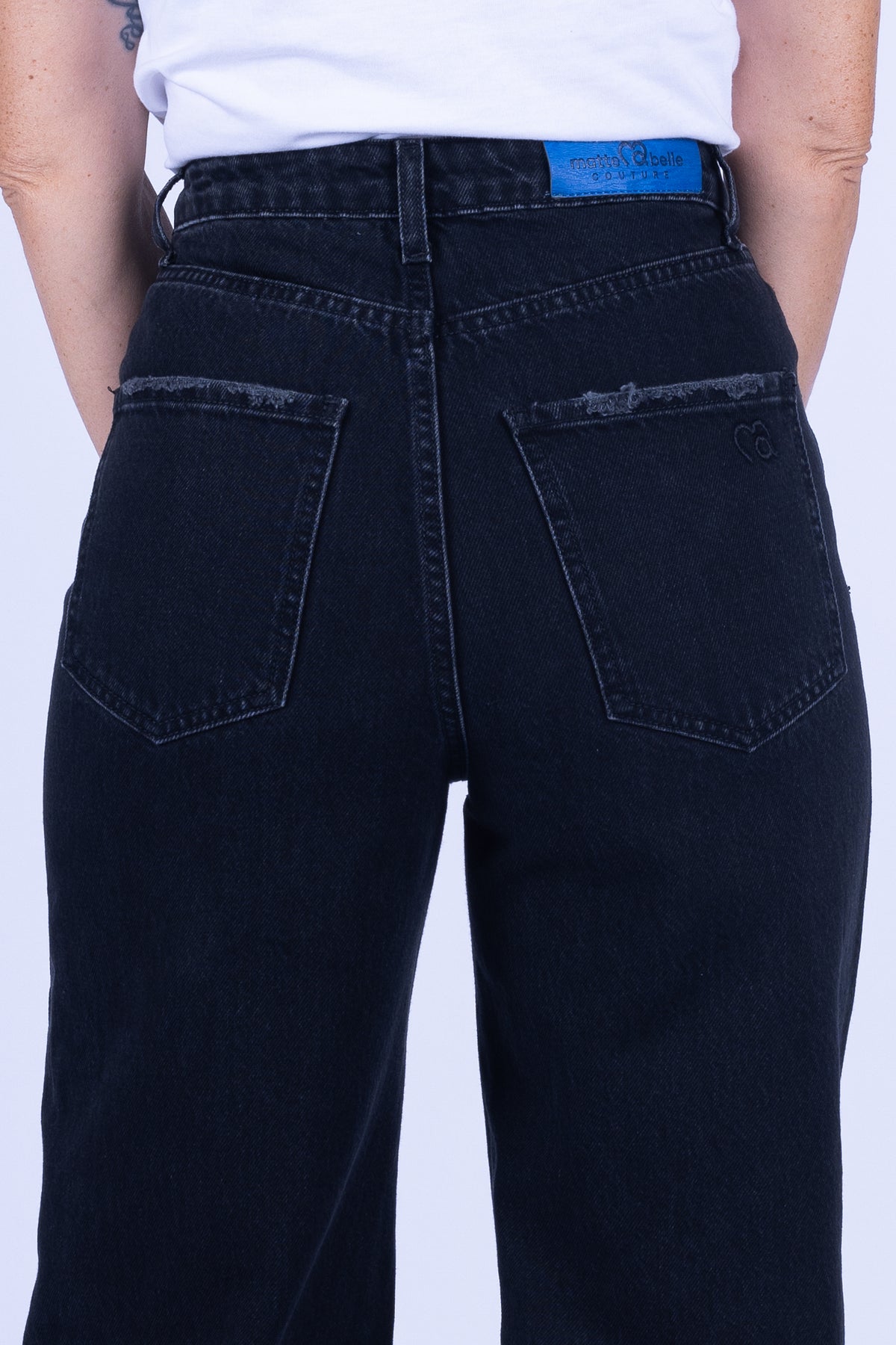 JEANS WIDE LEG COUTURE