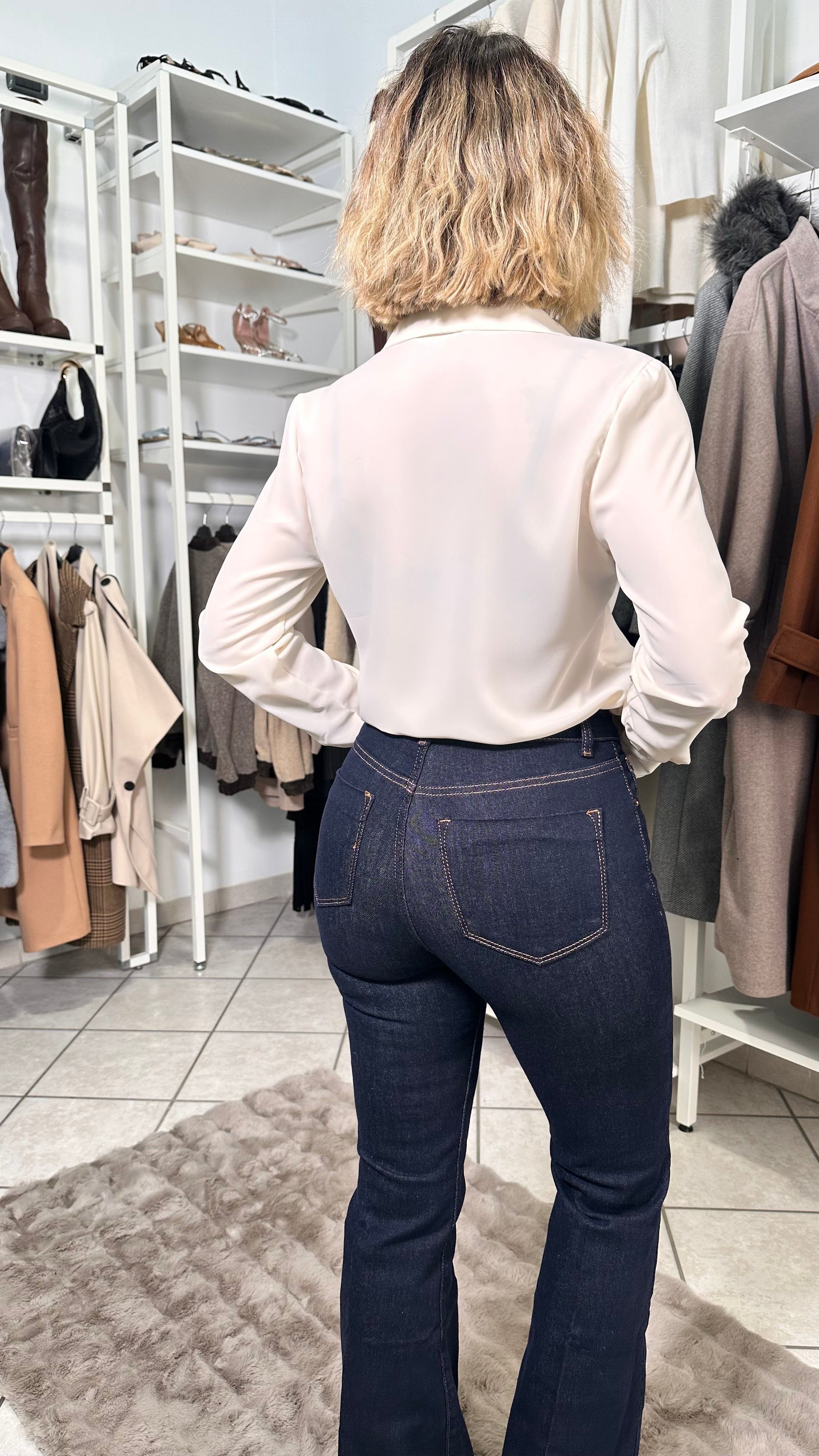 Jeans zampa-5kg Angel lavaggio scuro