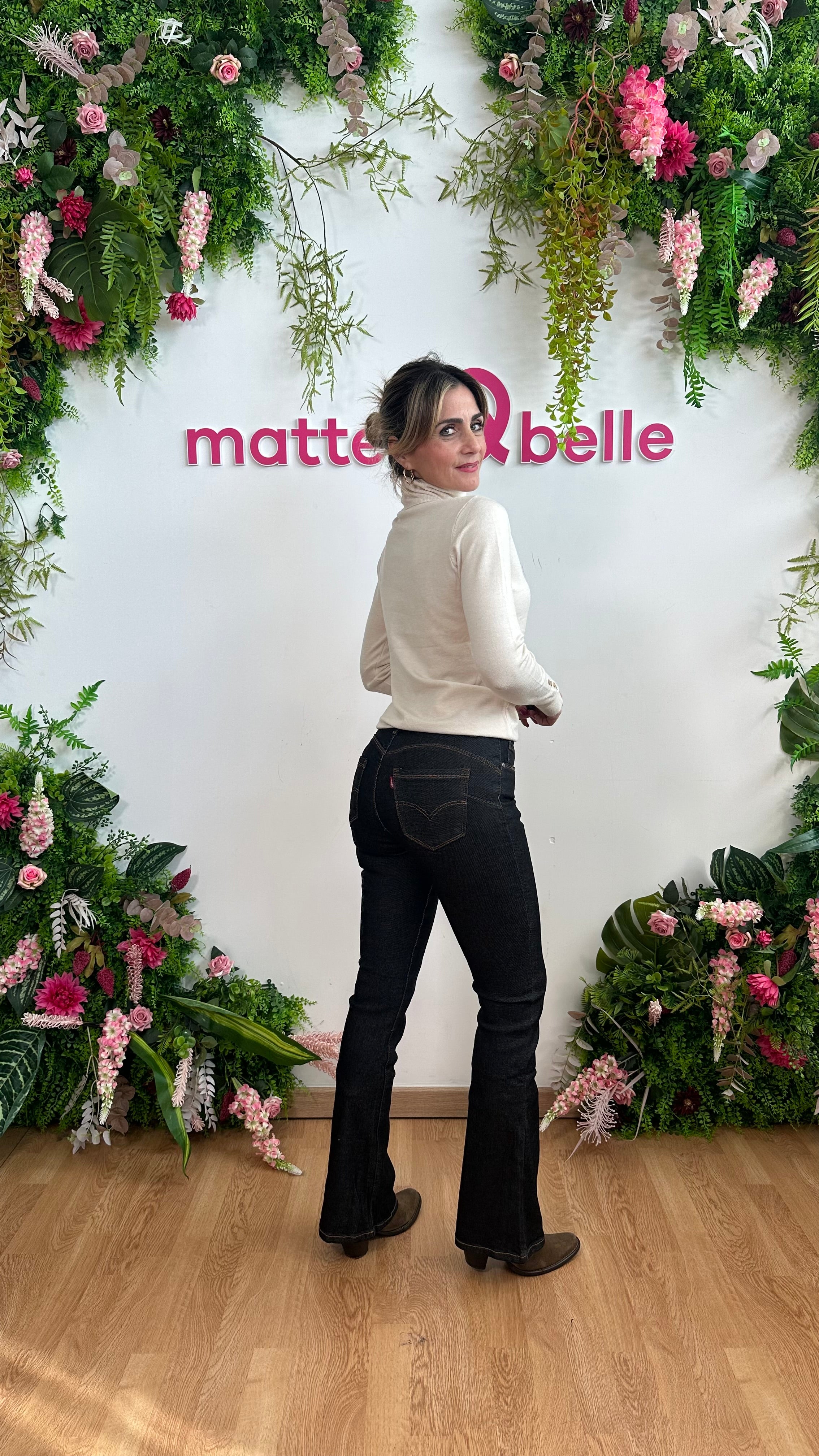 Maglia Dolcevita Bottoncini panna