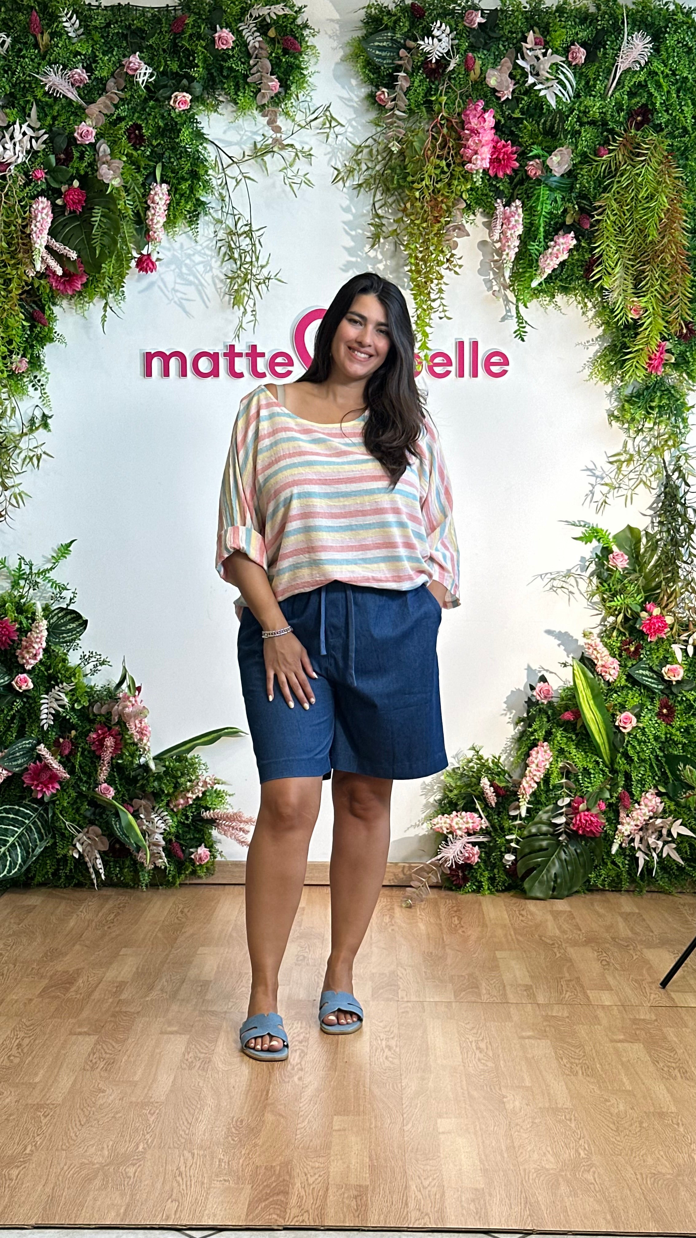 Blusa multicolor rosa