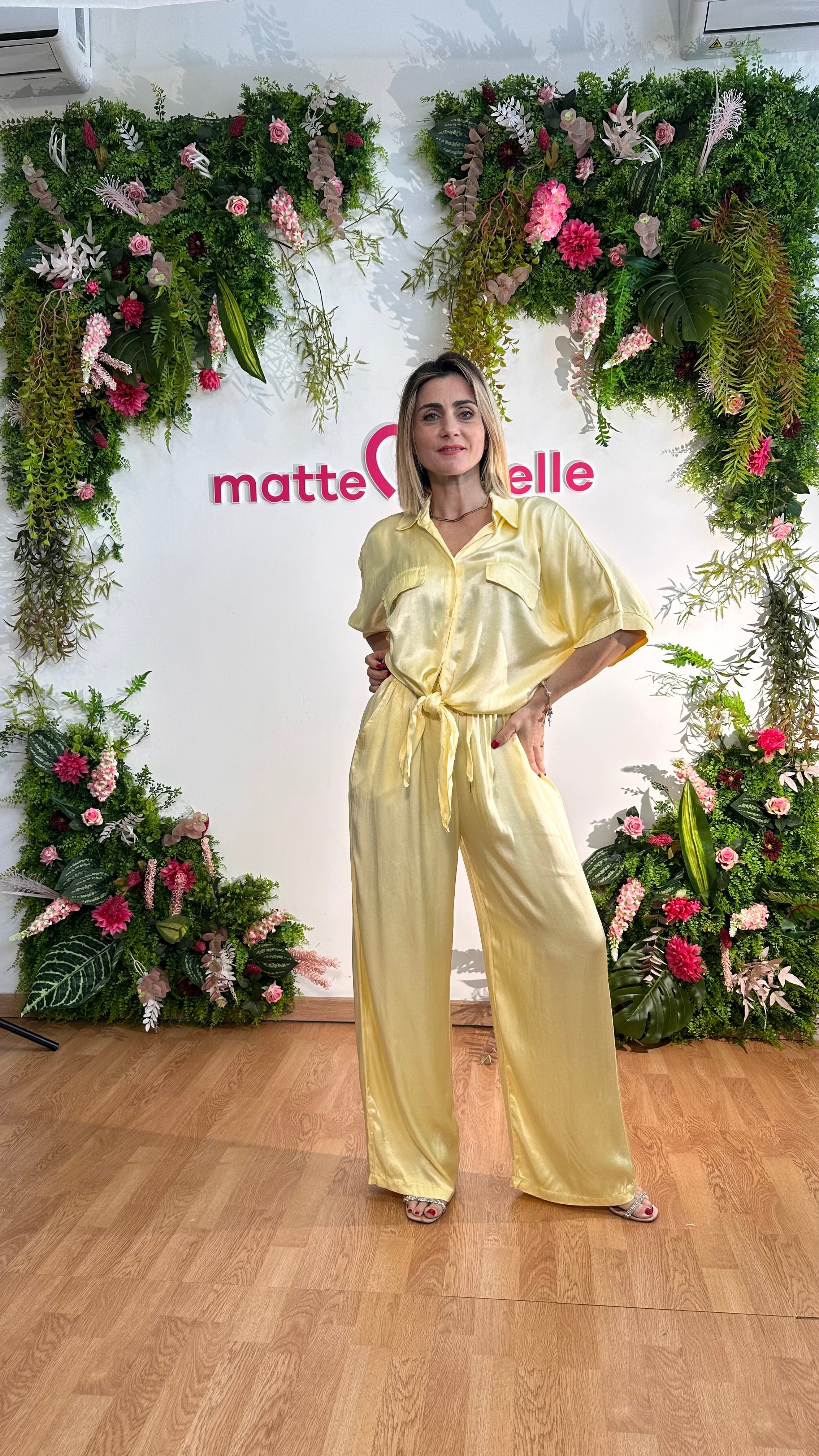 Coordinato Morgana giallo burro