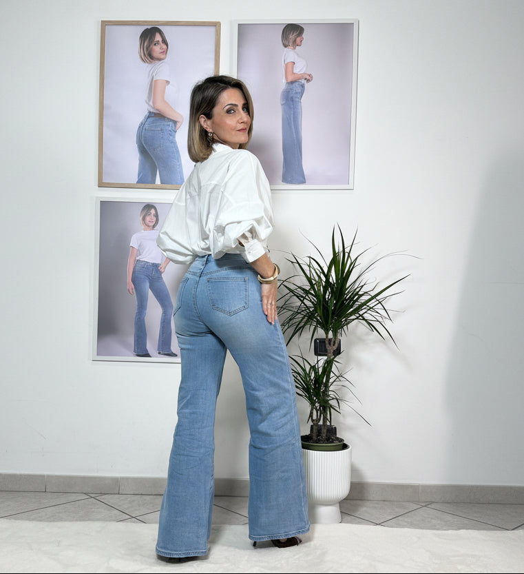 Jeans Palazzo Sky Glow