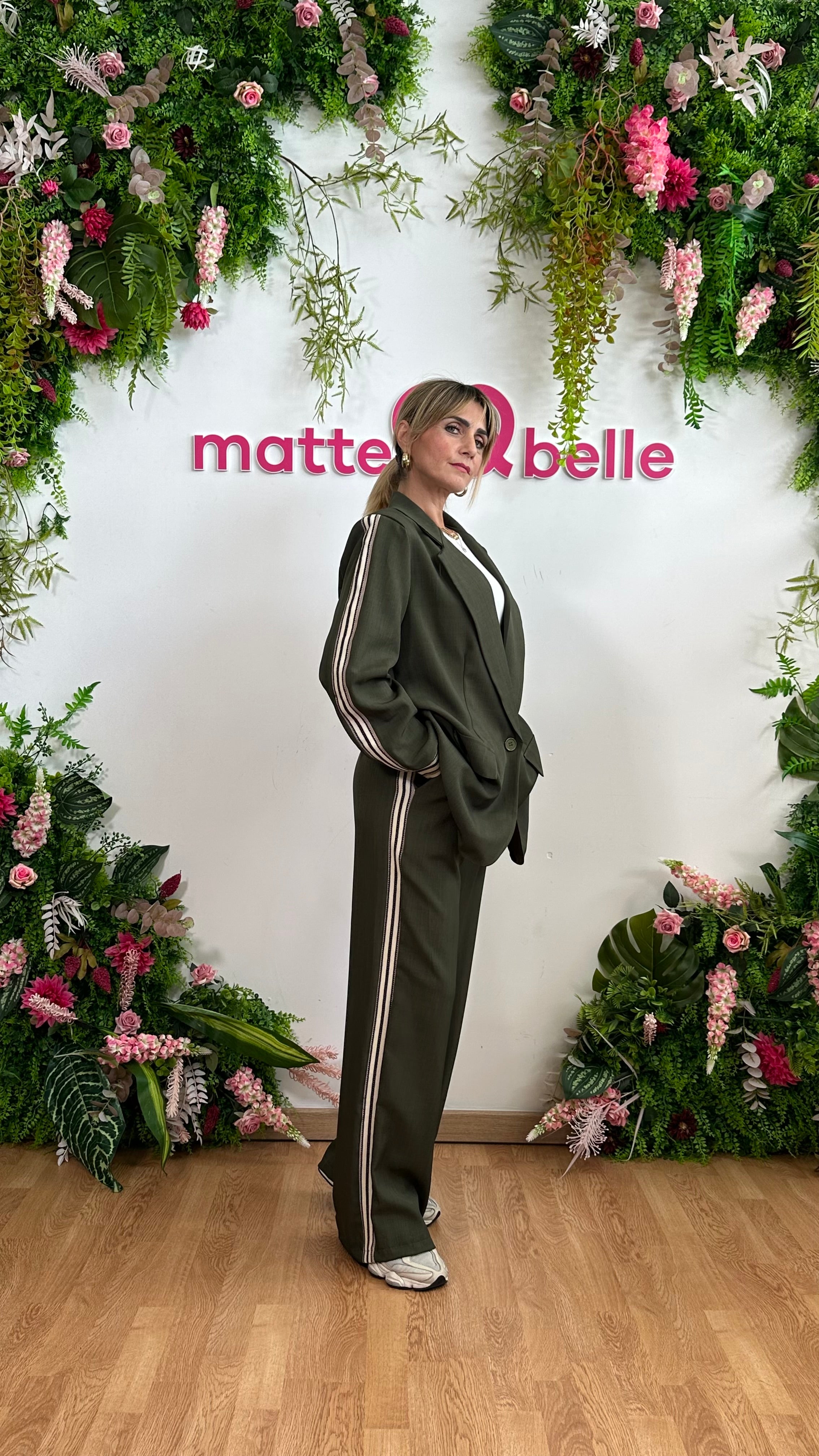 Coordinato Comfy Chic verde militare