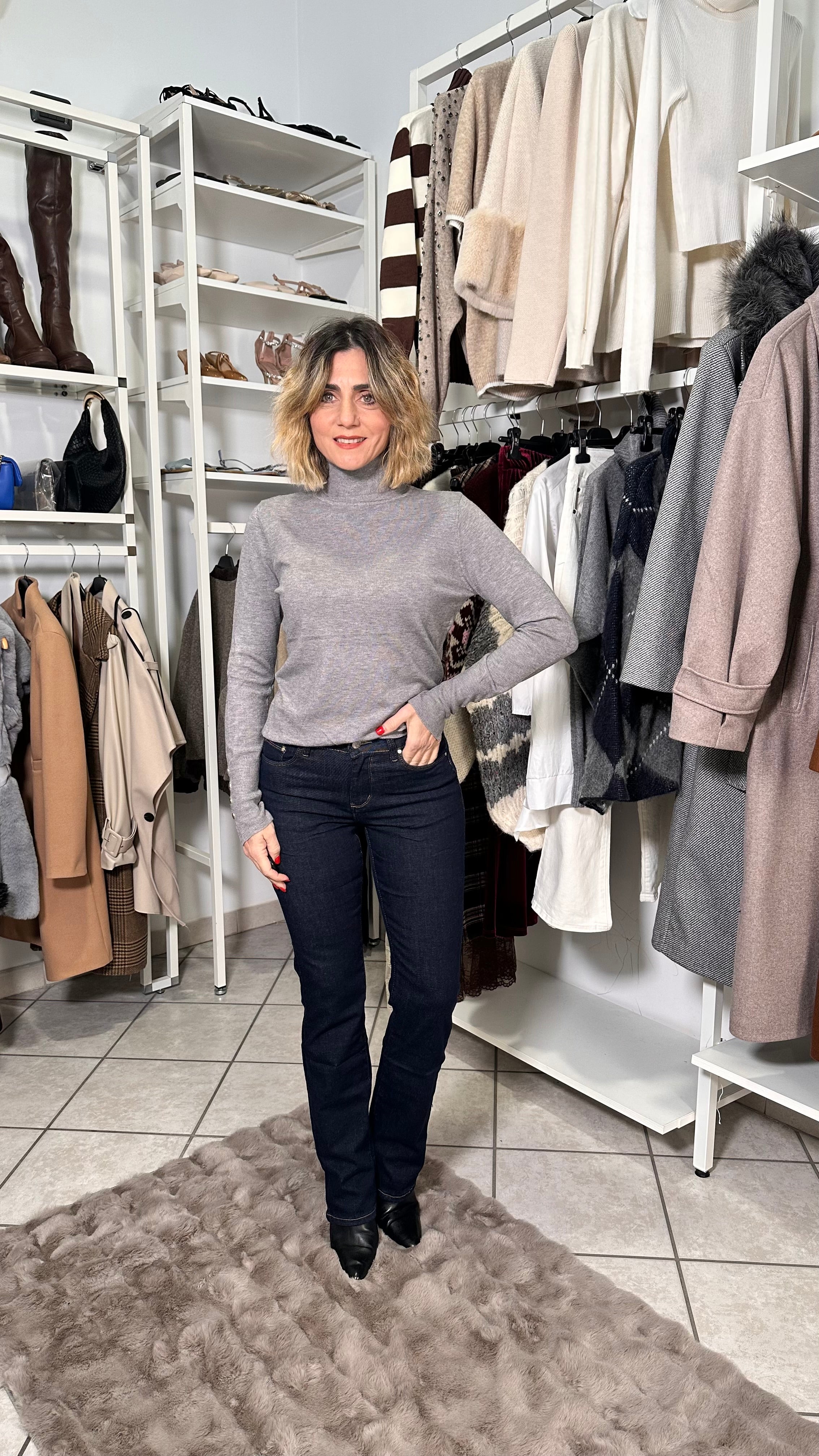 Jeans Straight Push Up – Effetto –5 kg