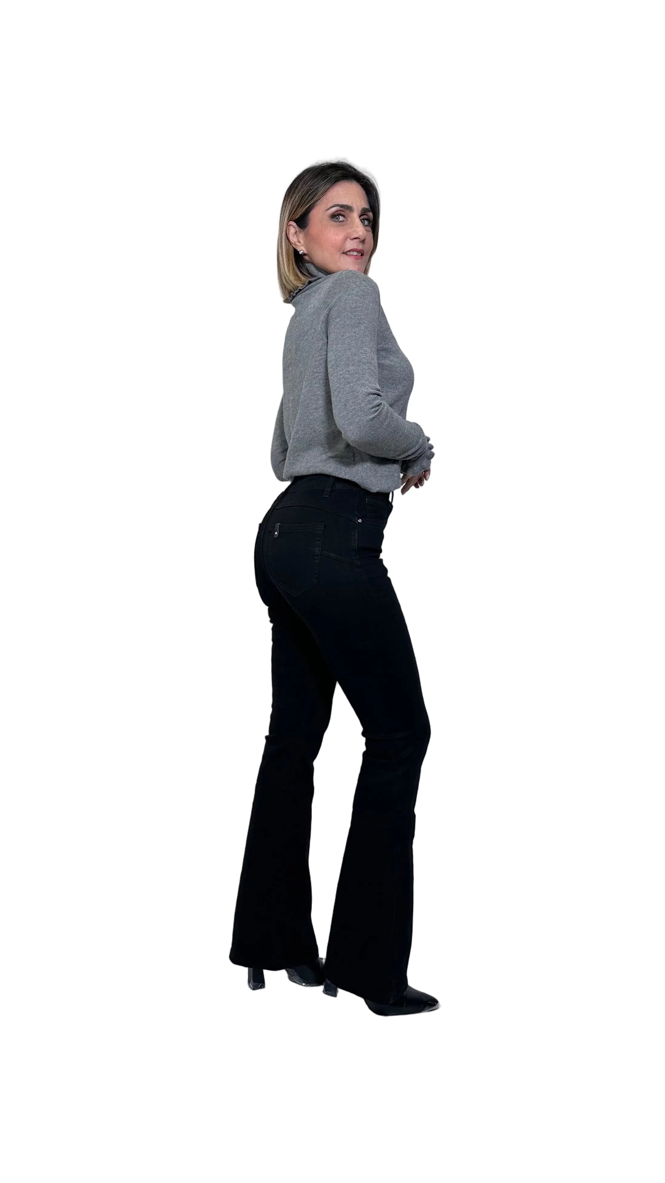 Jeans Zampa push up Nero