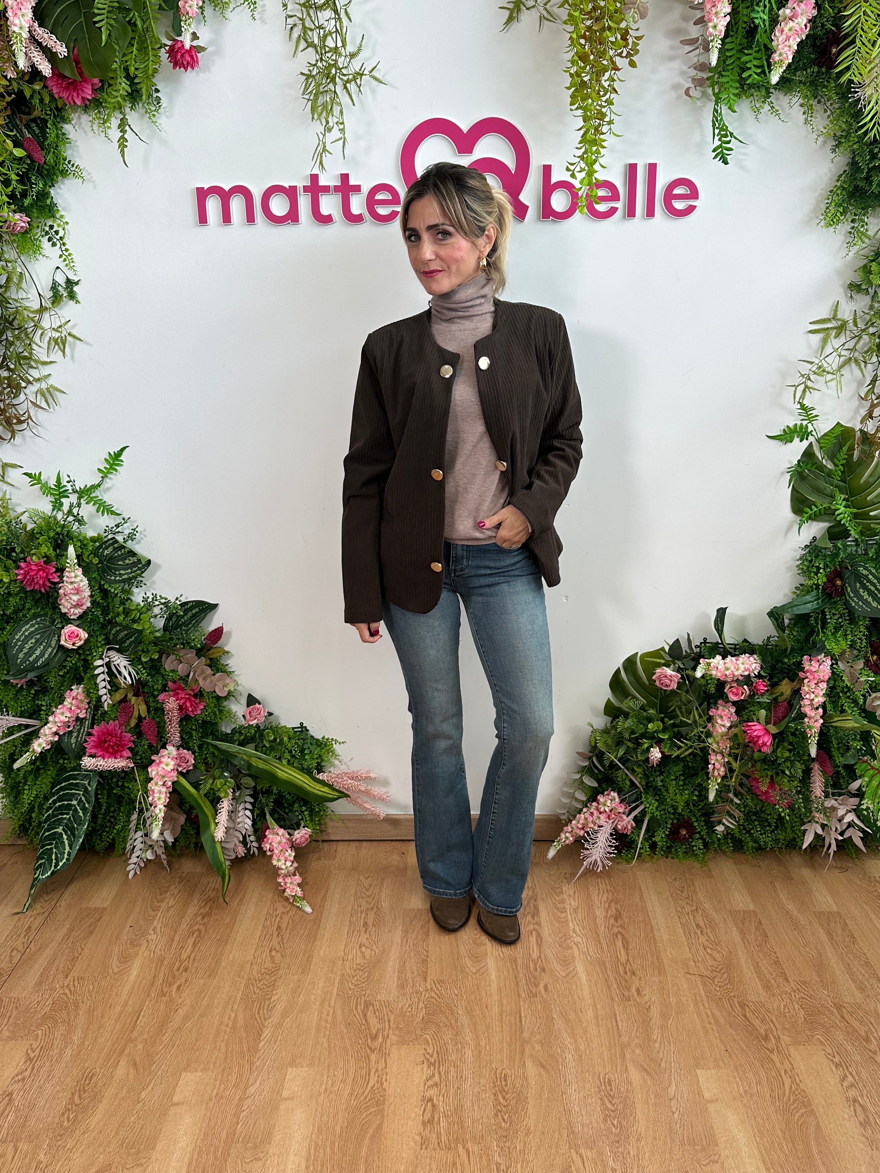 Giacca velluto a coste marrone