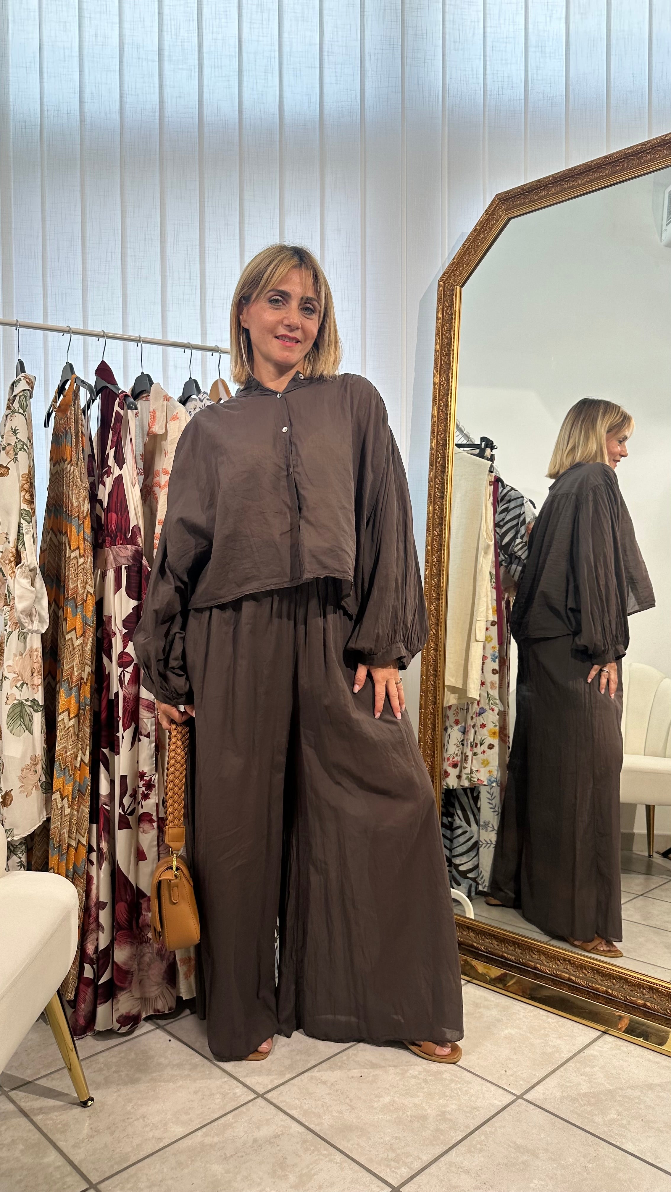 Coordinato Caty marrone