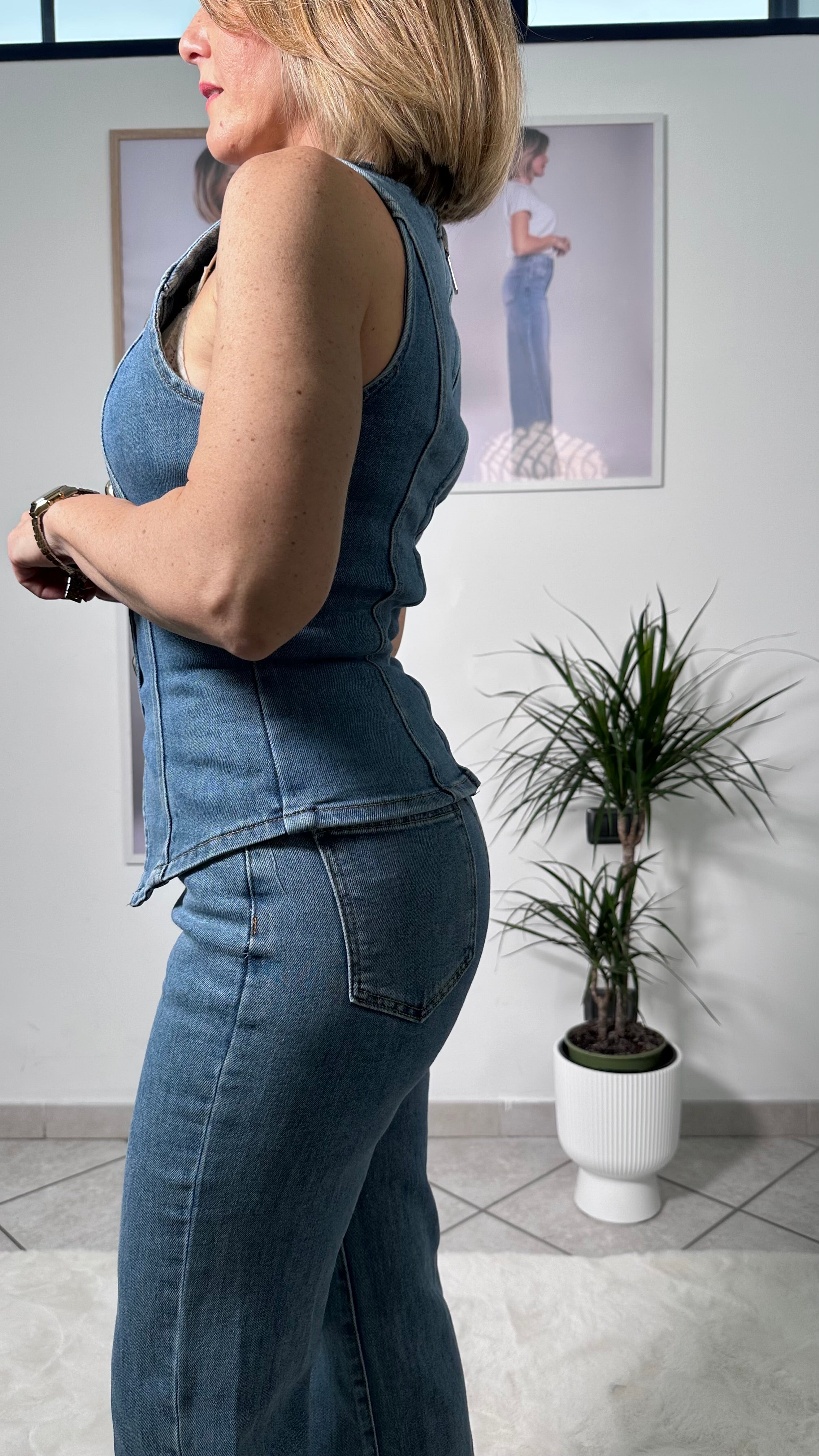 Coordinato Denim Sculpt Chic
