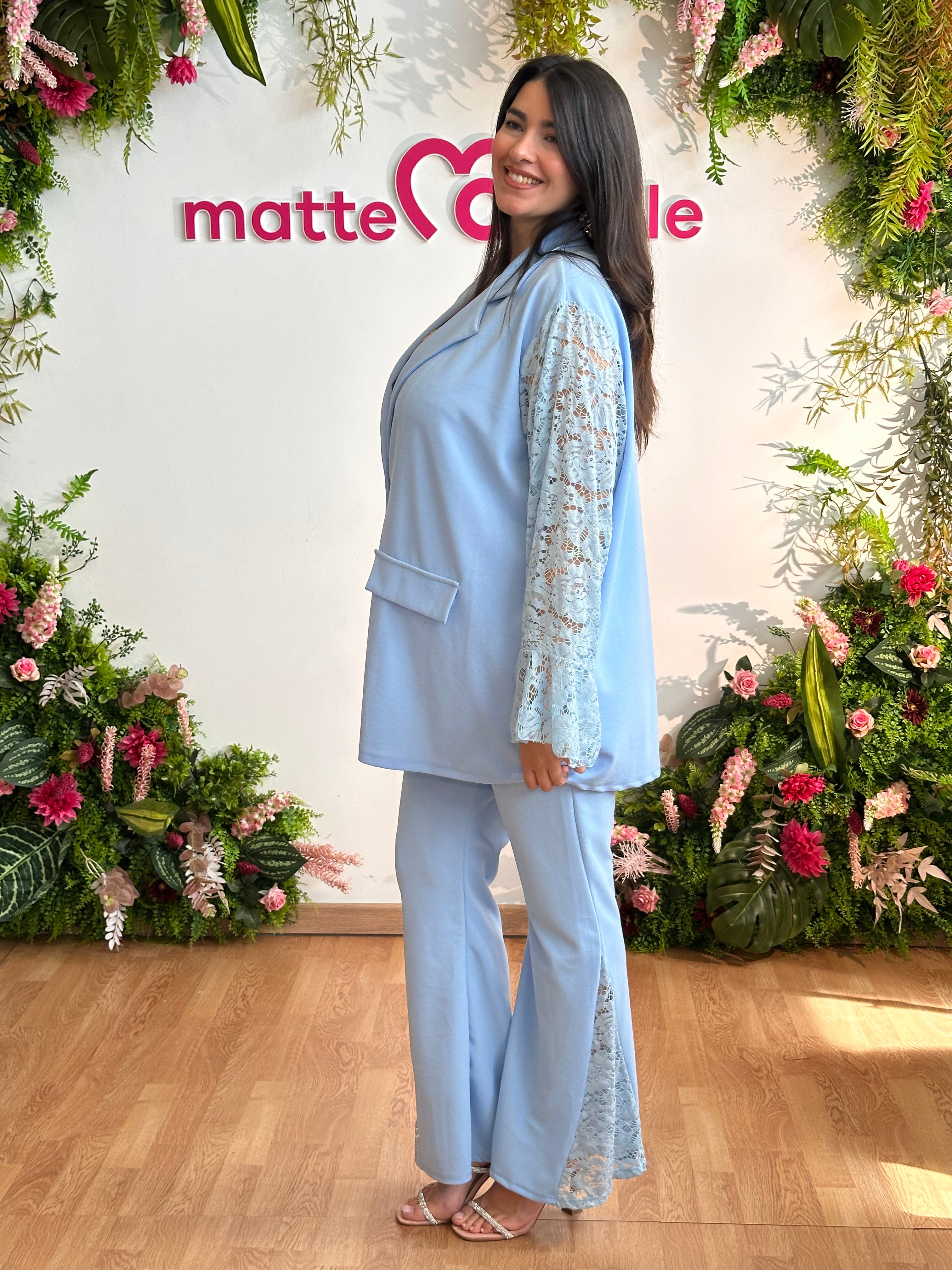 Tailleur Lady azzurro