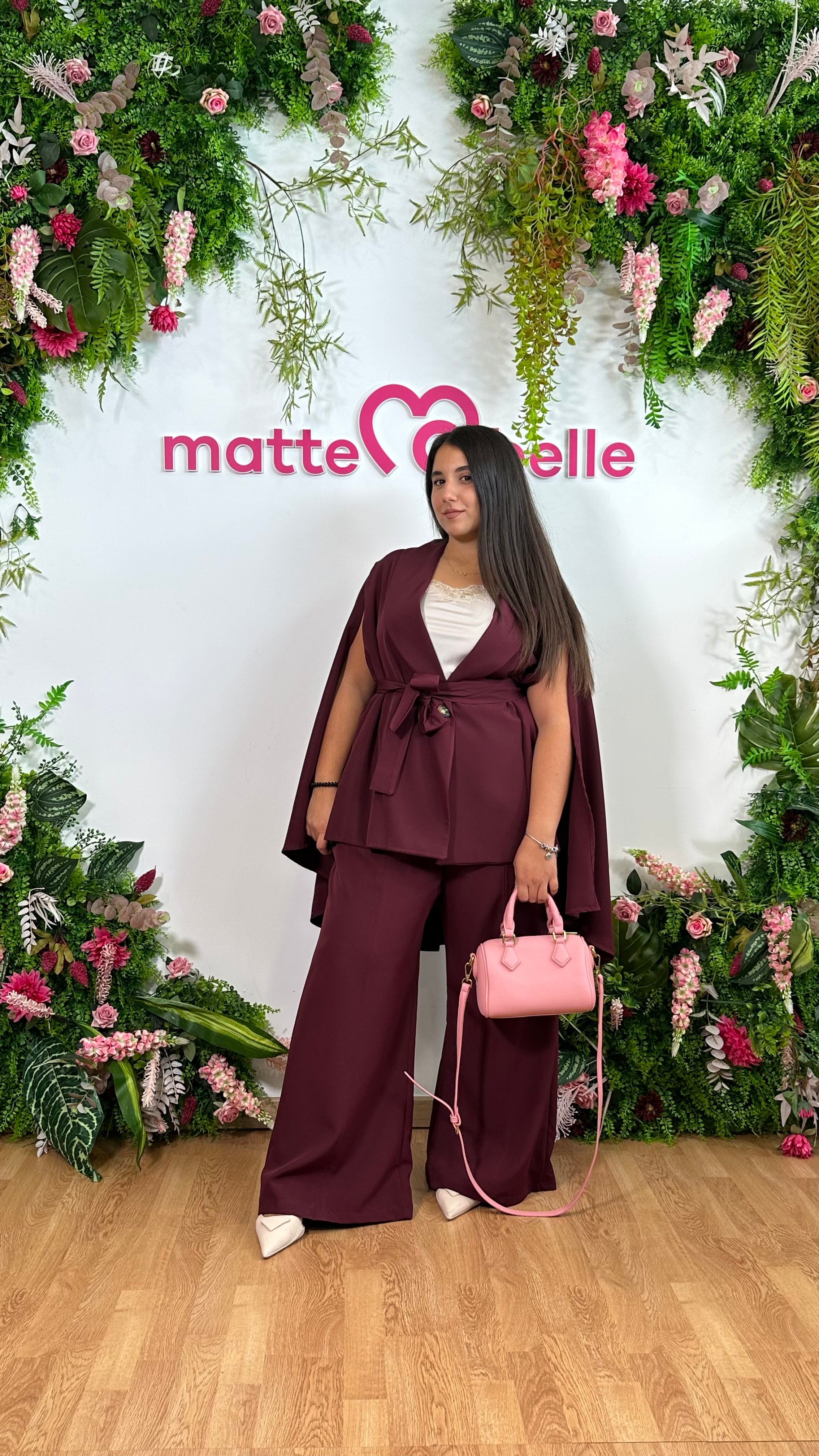 Tailleur Divina bordeaux