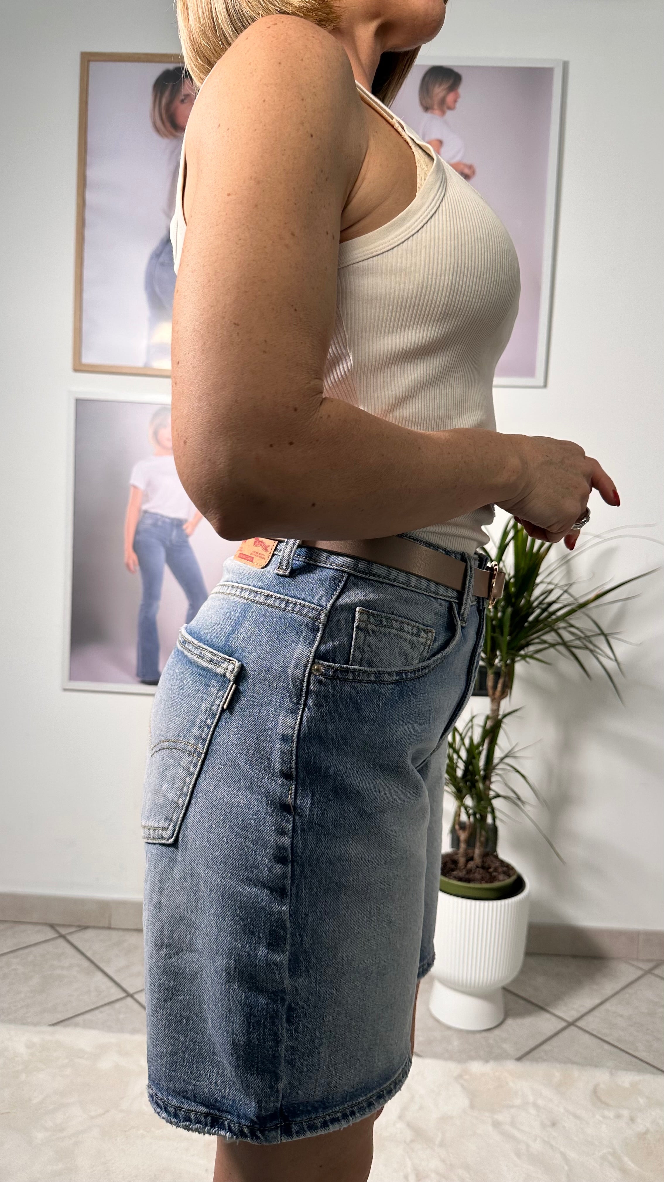 Bermuda Denim Easy Chic