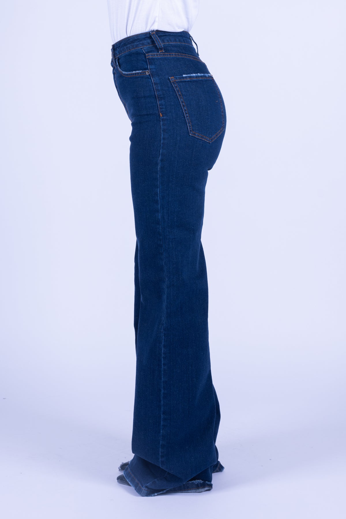 JEANS PALAZZO VITA ALTA STRETCH PUSH UP COUTURE