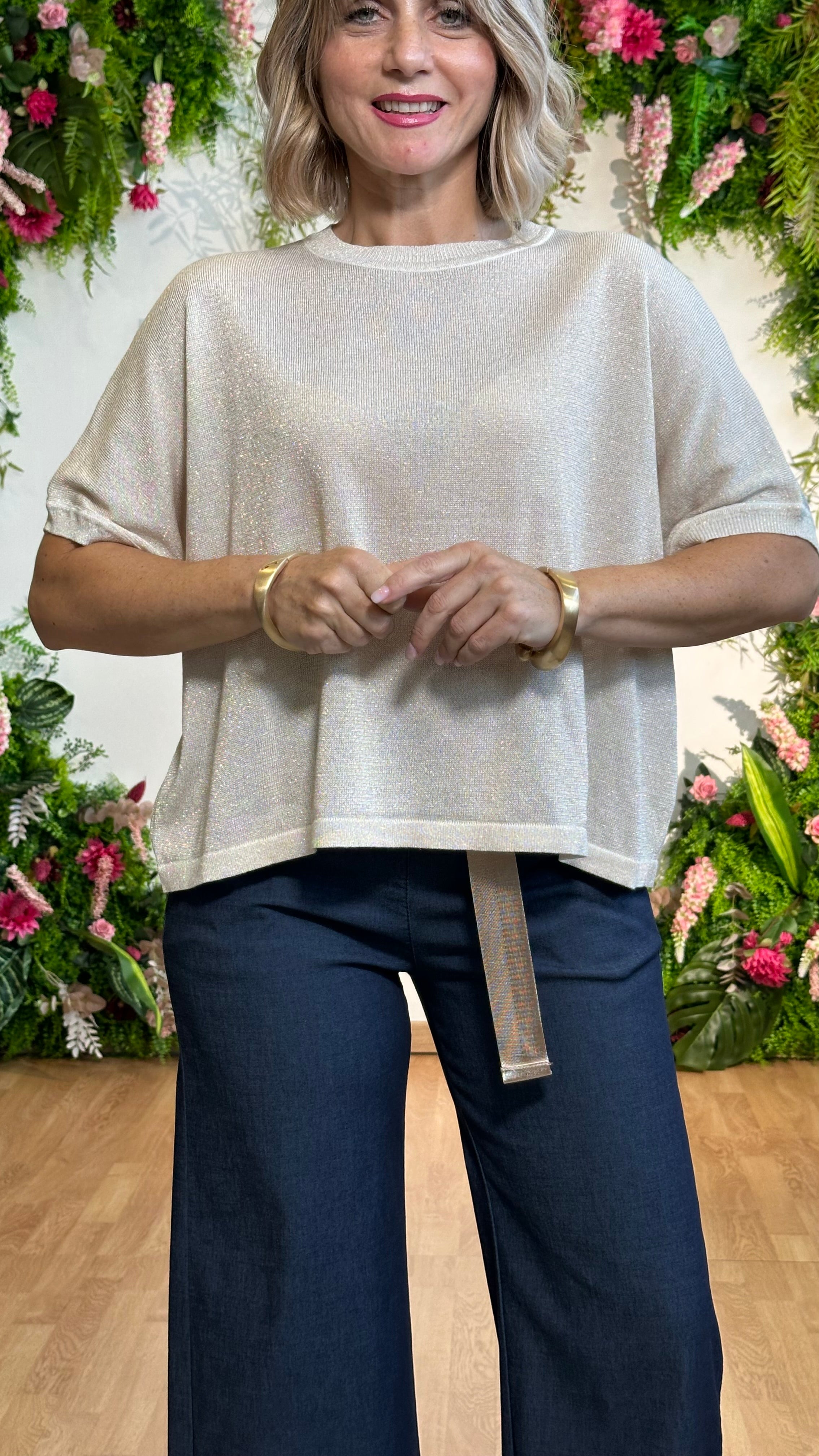 Maglia dolcevita lurex