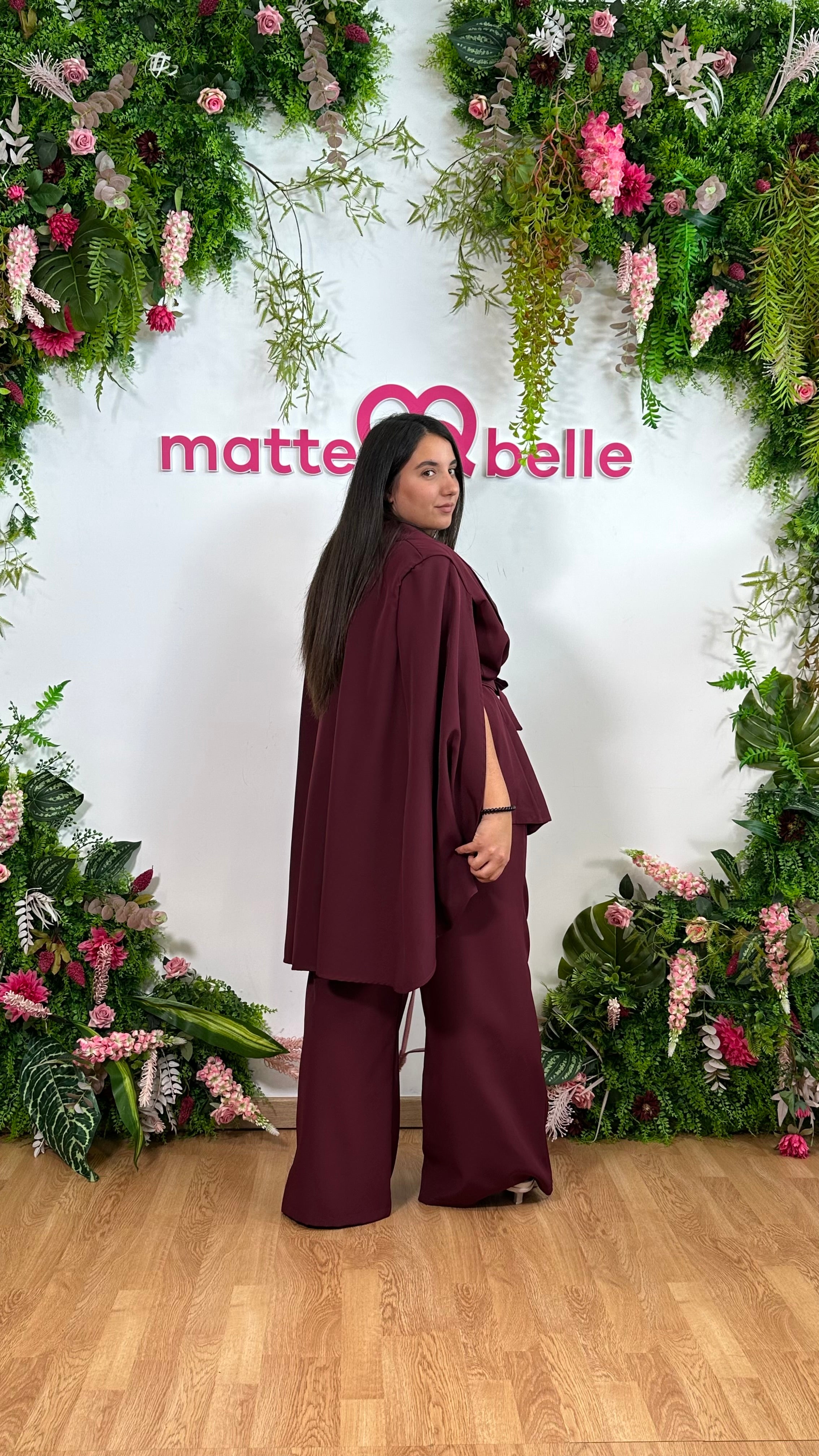 Tailleur Divina bordeaux