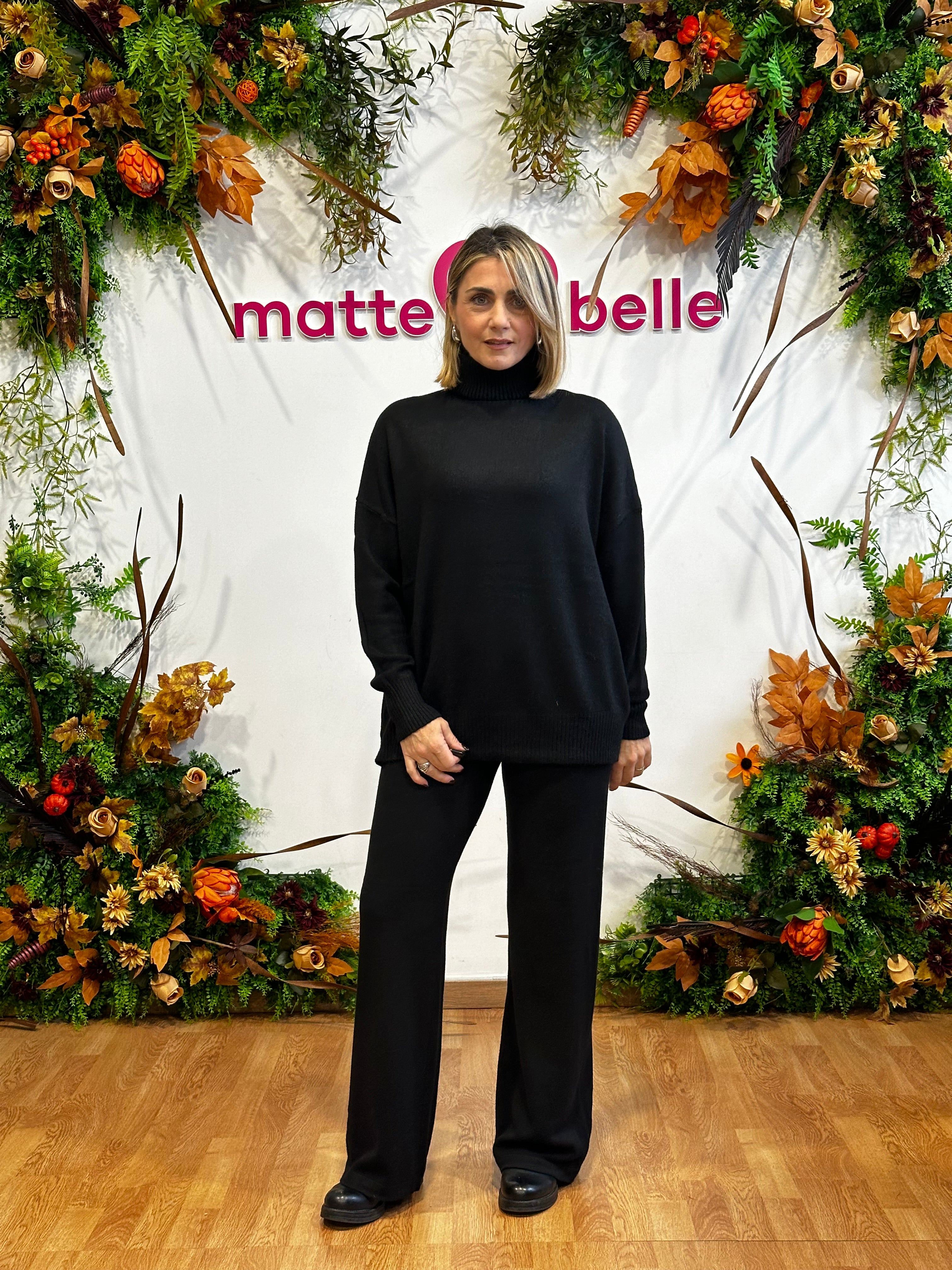 Coordinato in maglia Bianca