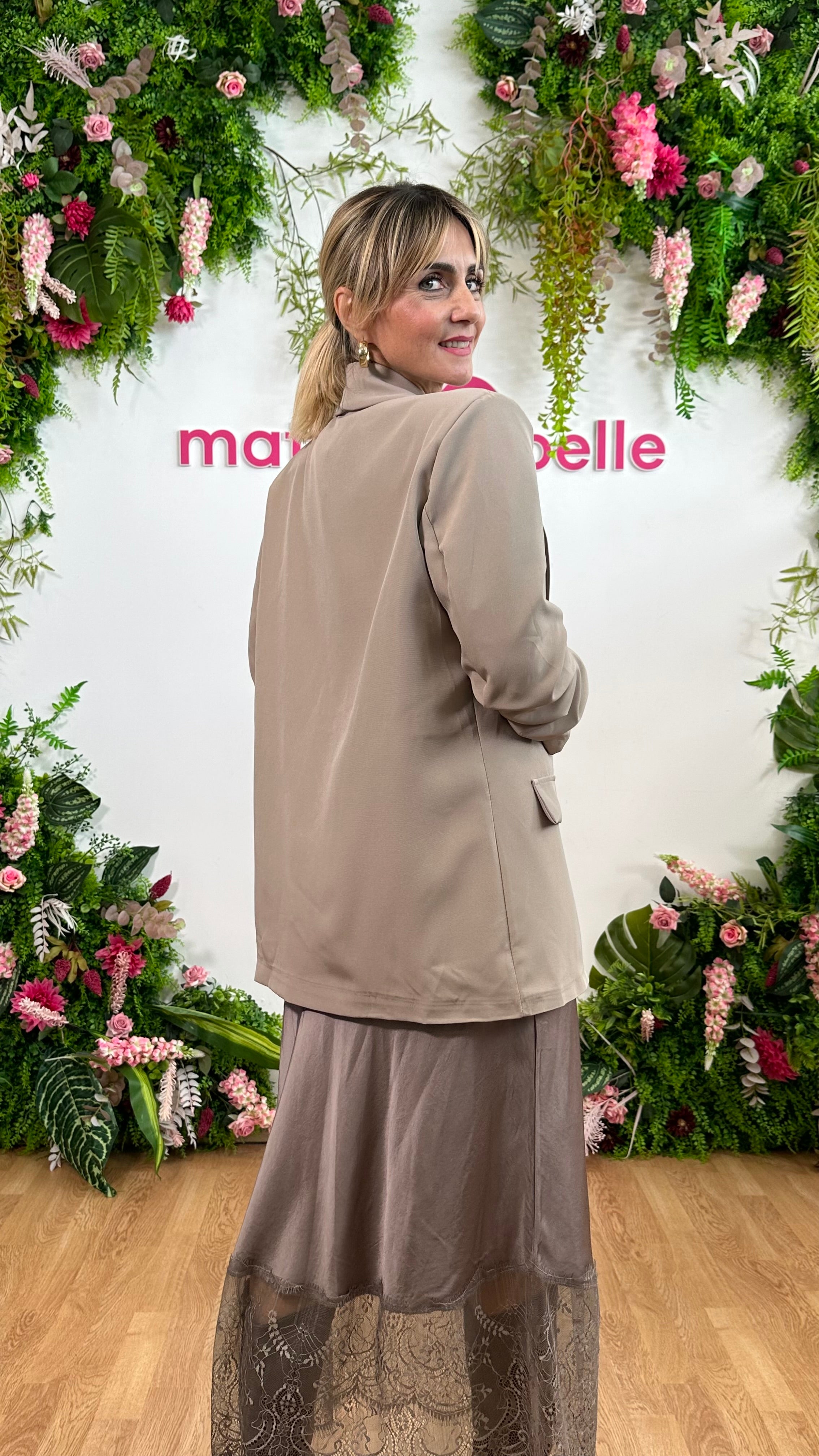 Blazer Camilla tortora