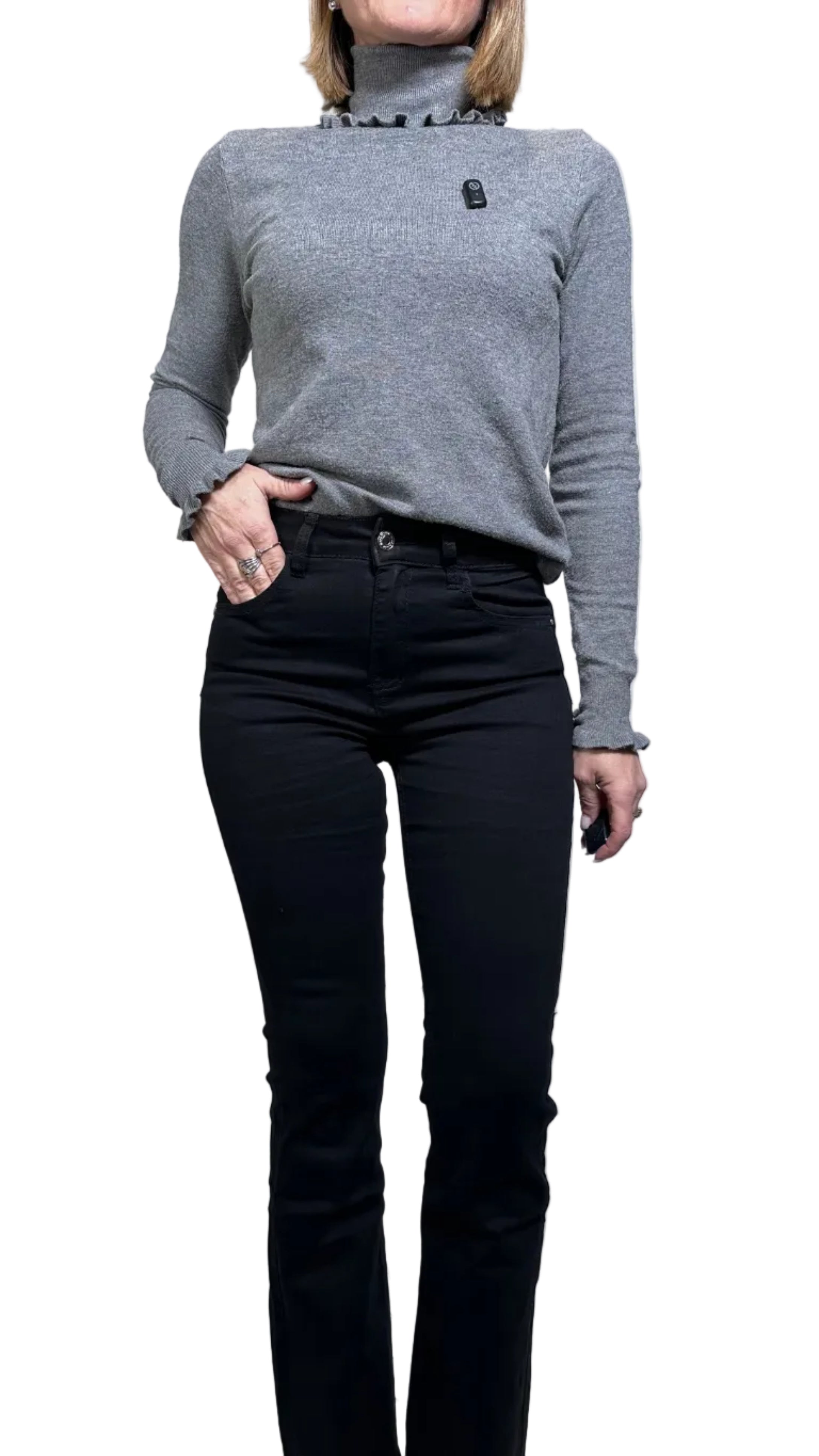 Jeans Zampa push up Nero