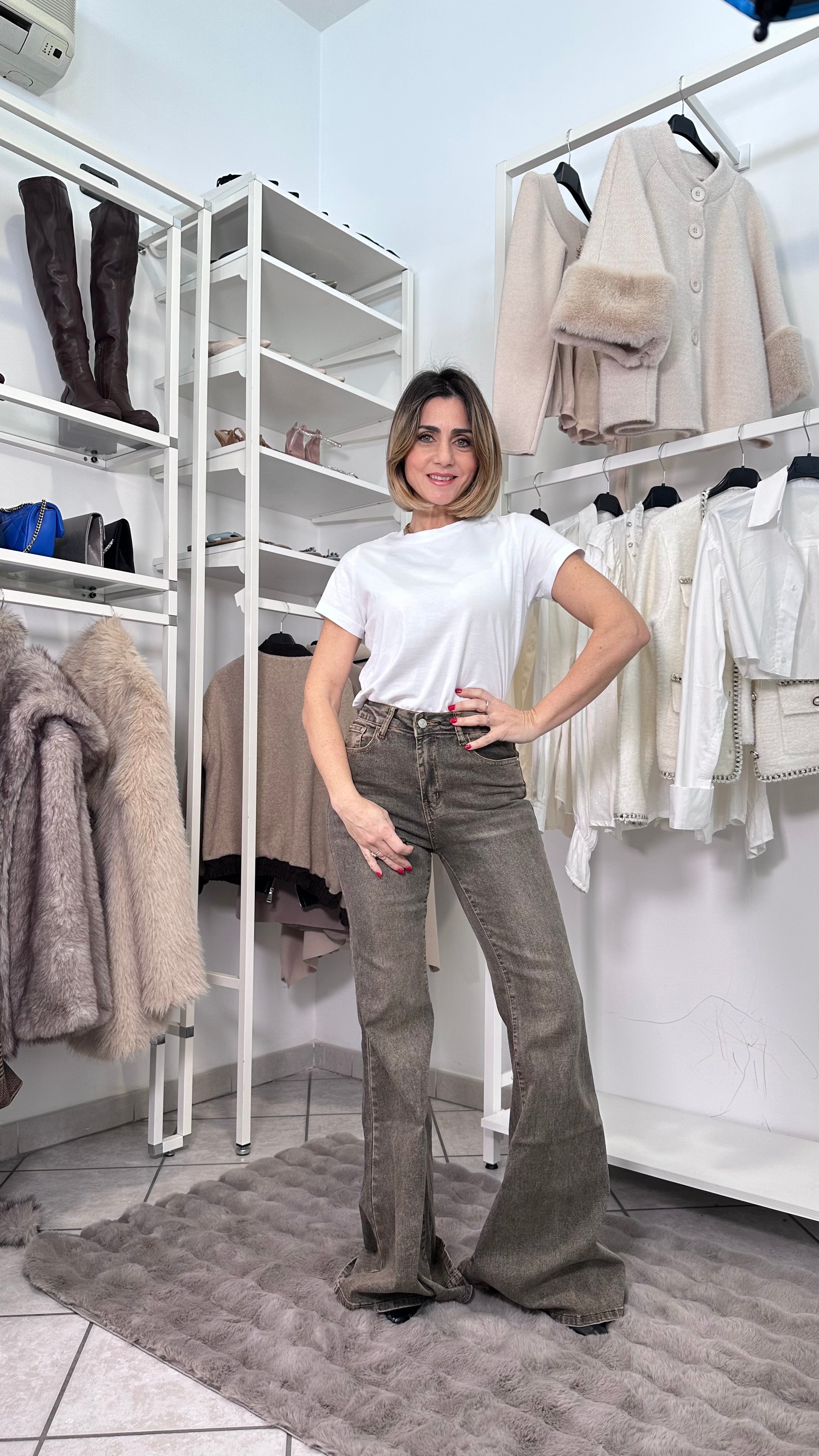 Jeans Flare Shape 70 sabbiato