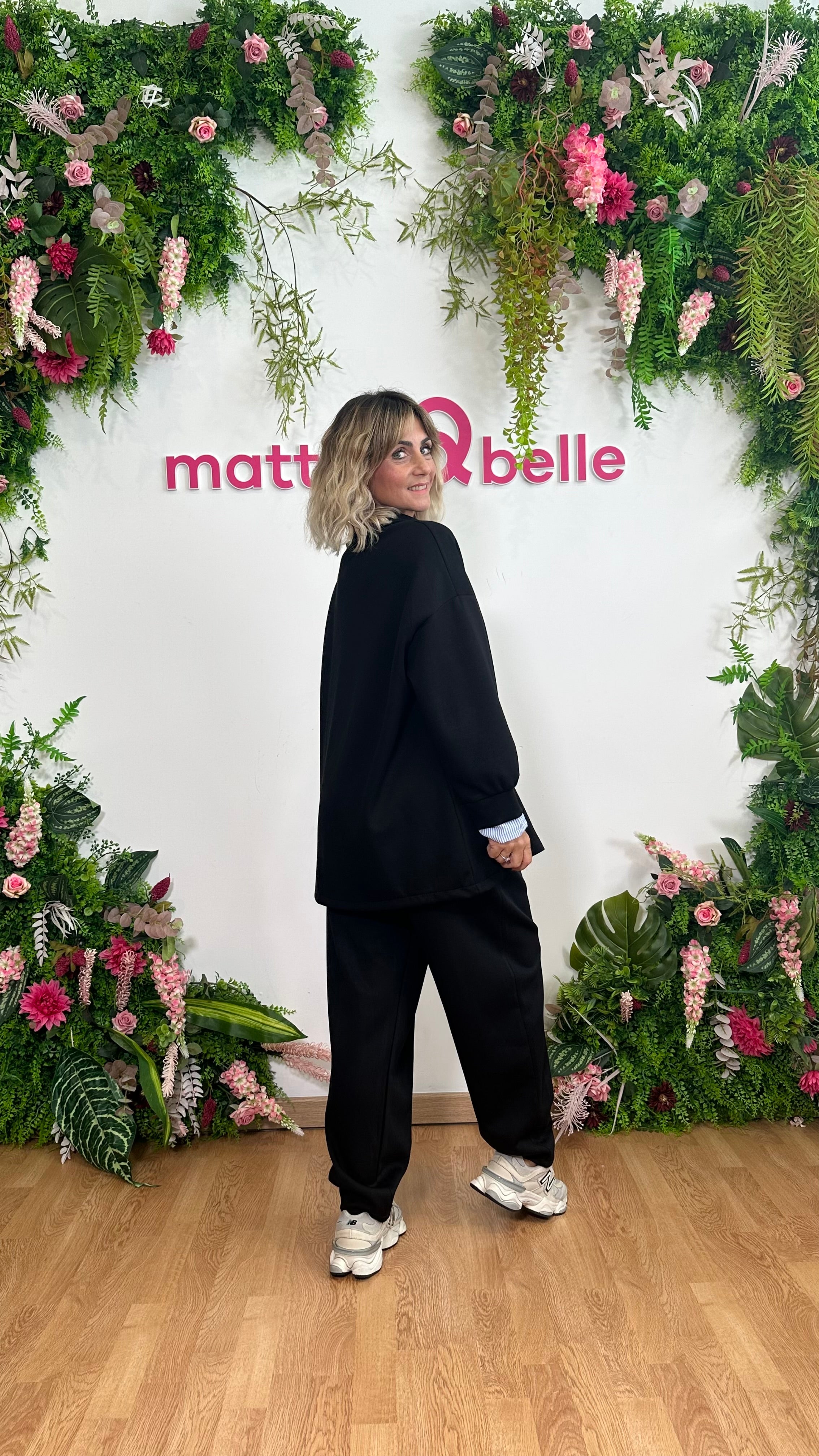 Coordinato effetto camicia nero