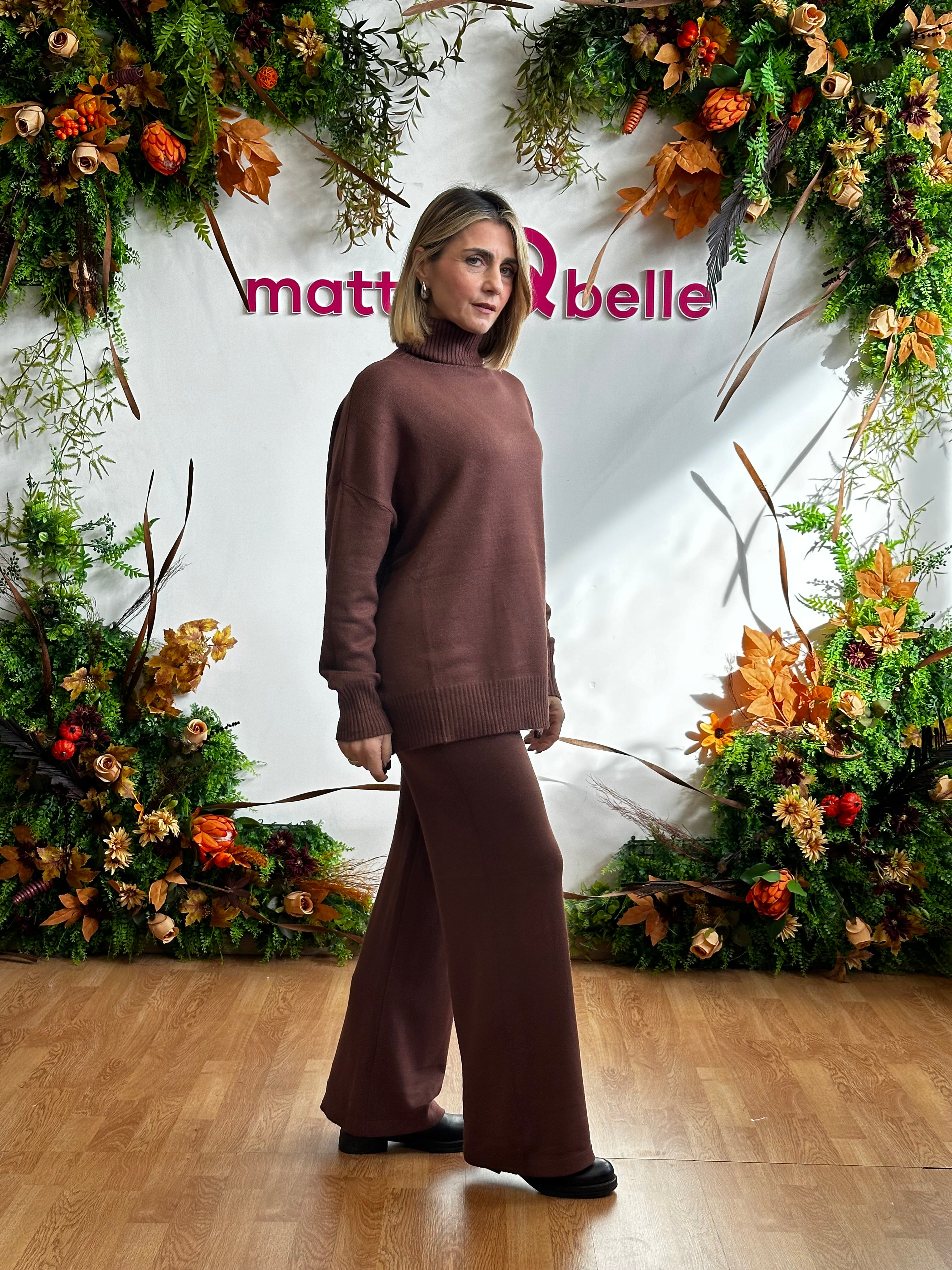 Coordinato in maglia Bianca