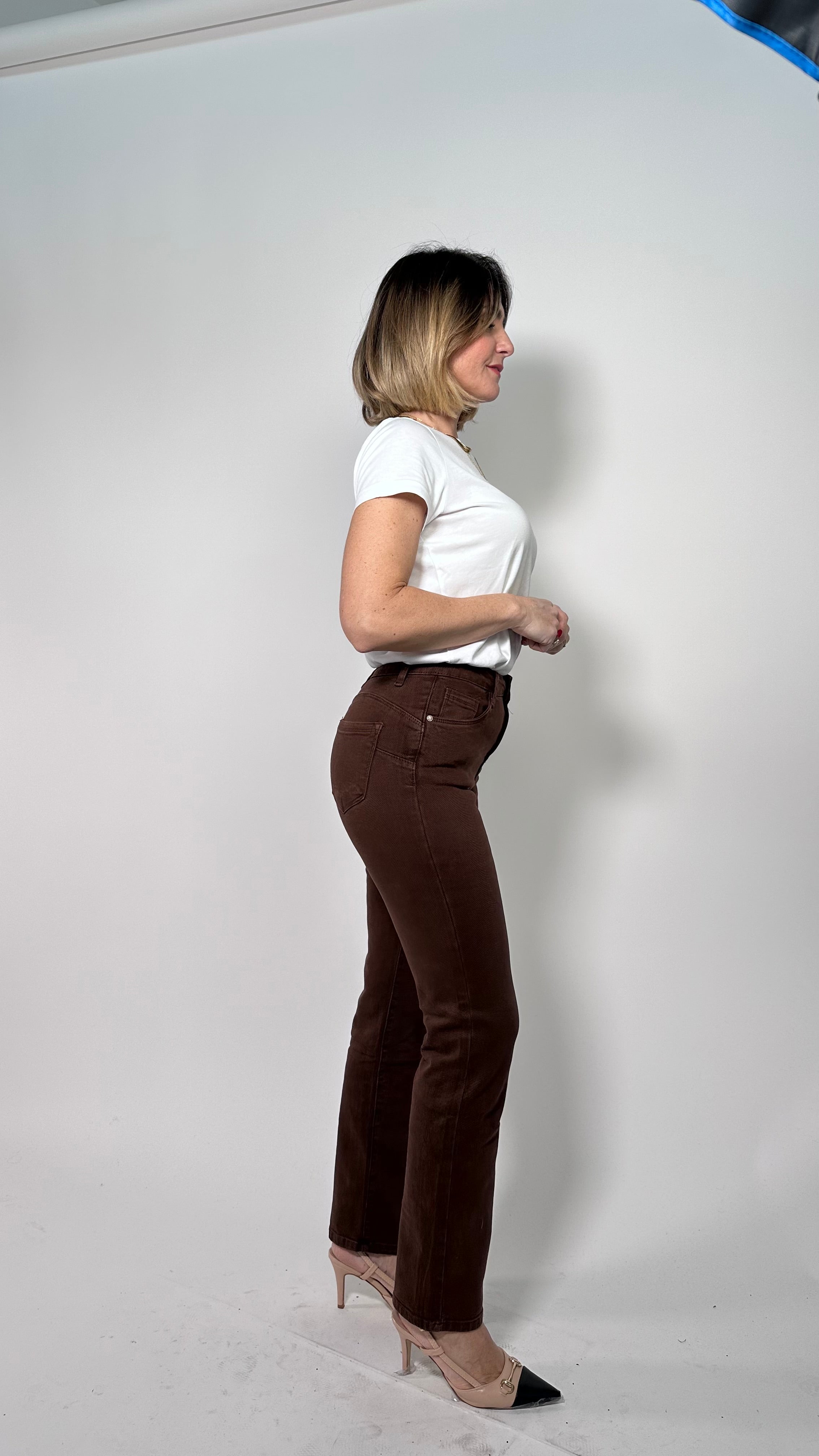Jeans Straight Push Up Choco Sculpt
