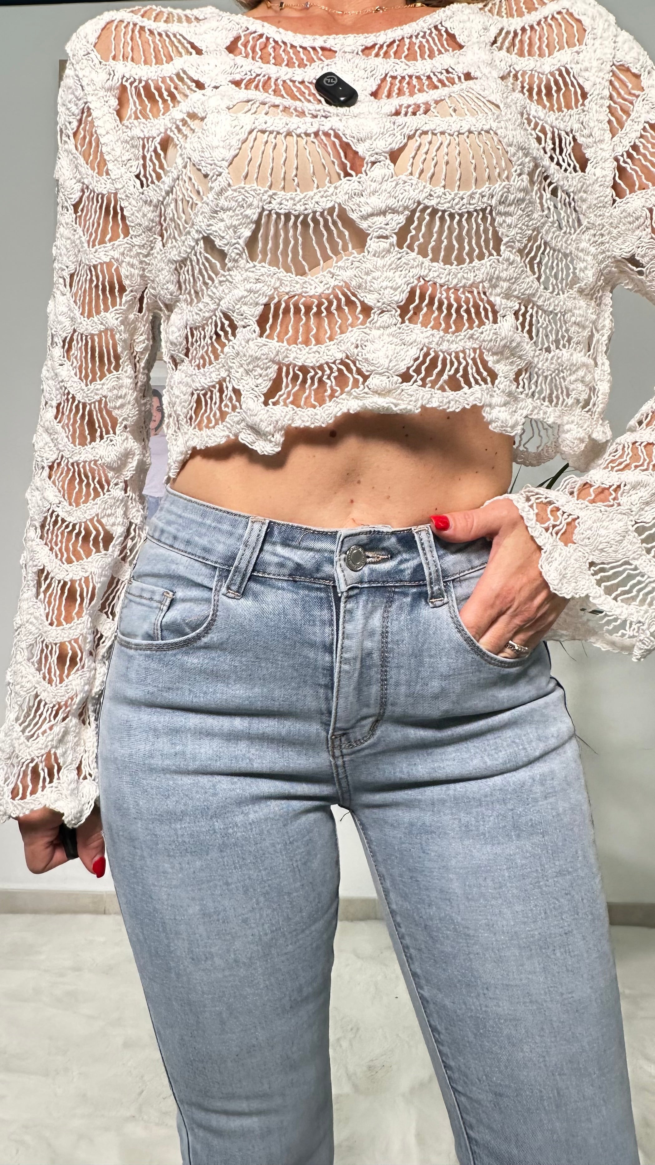 Jeans Flare Soft Shape Denim Chiaro